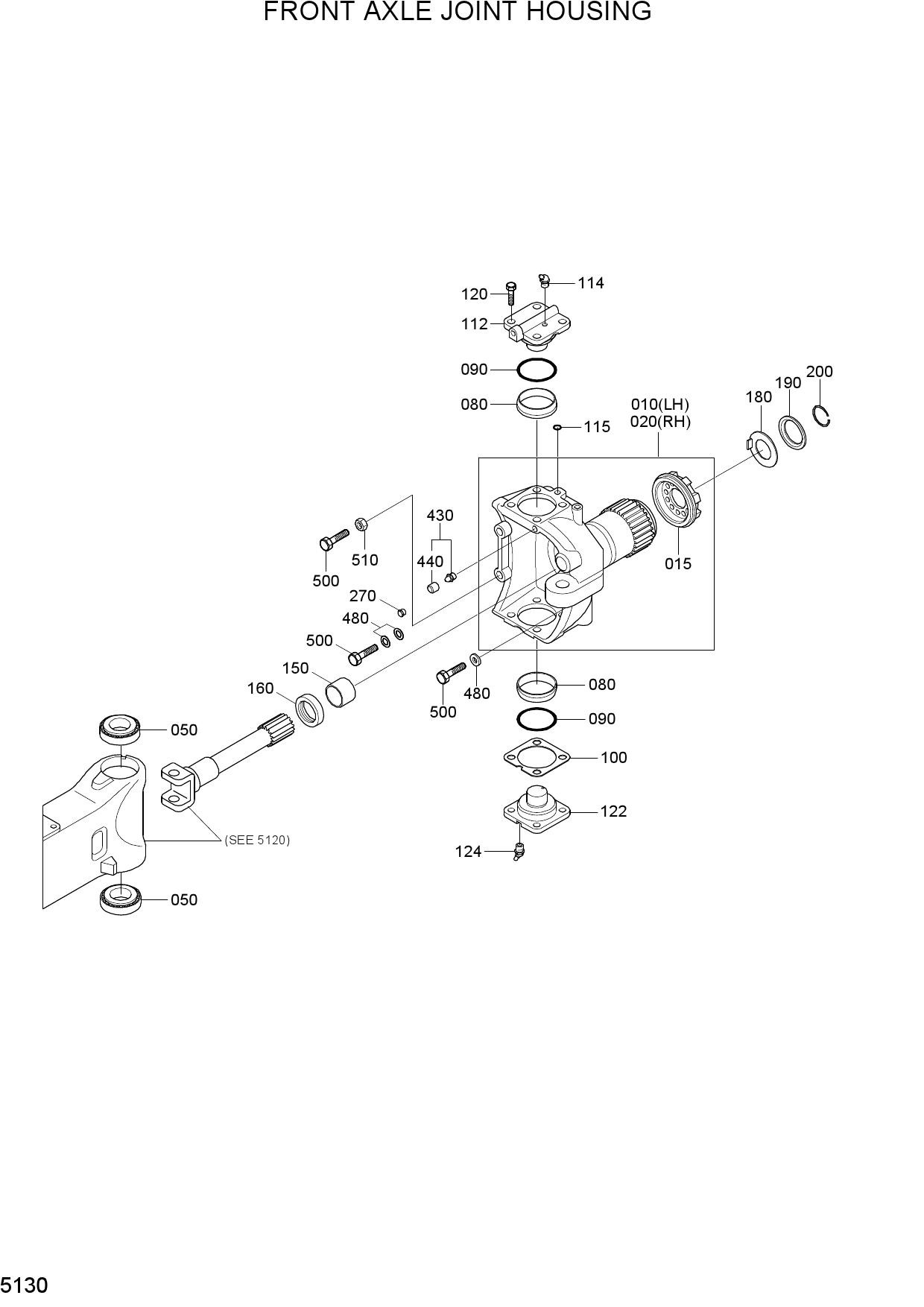 FRONT AXLE JOINT HOUSING