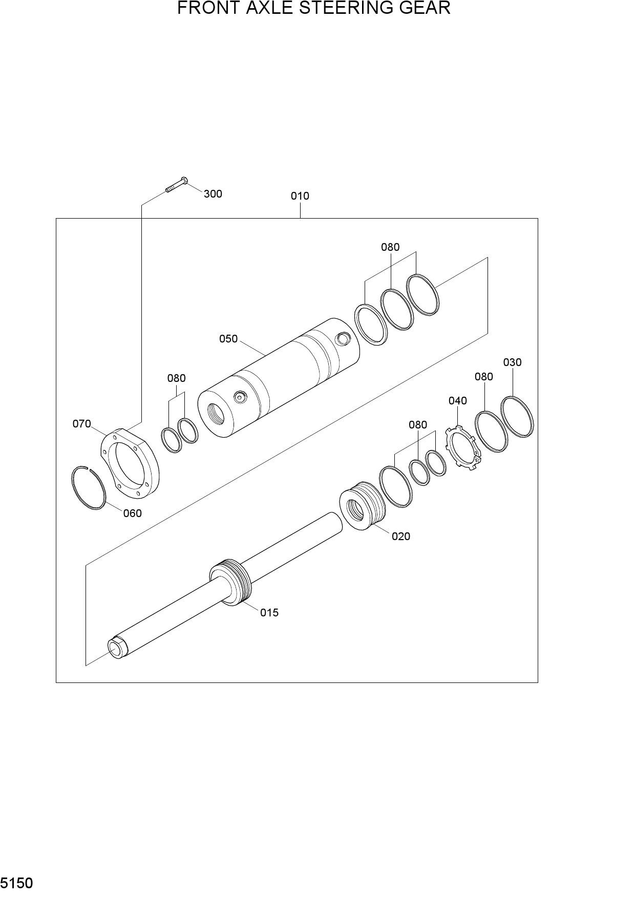 FRONT AXLE STEERING GEAR