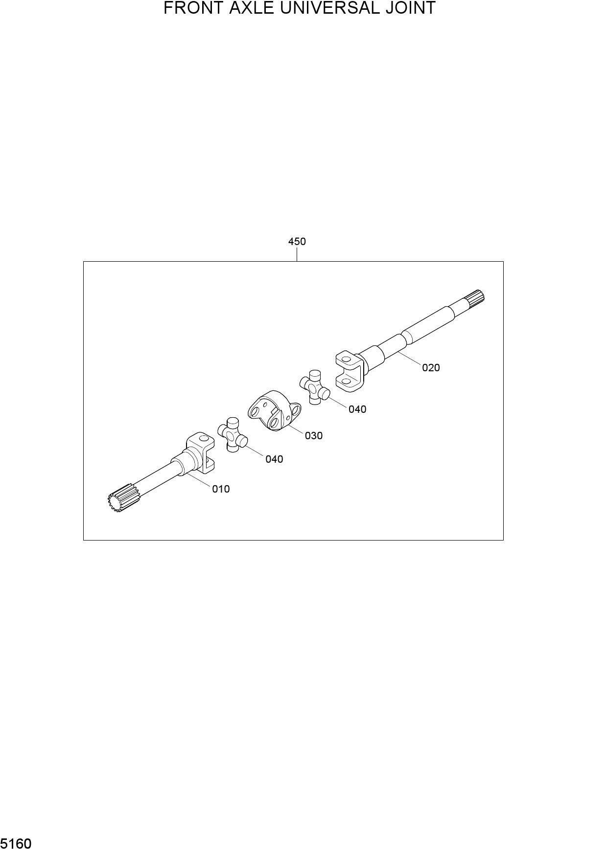 FRONT AXLE UNIVERSAL JOINT