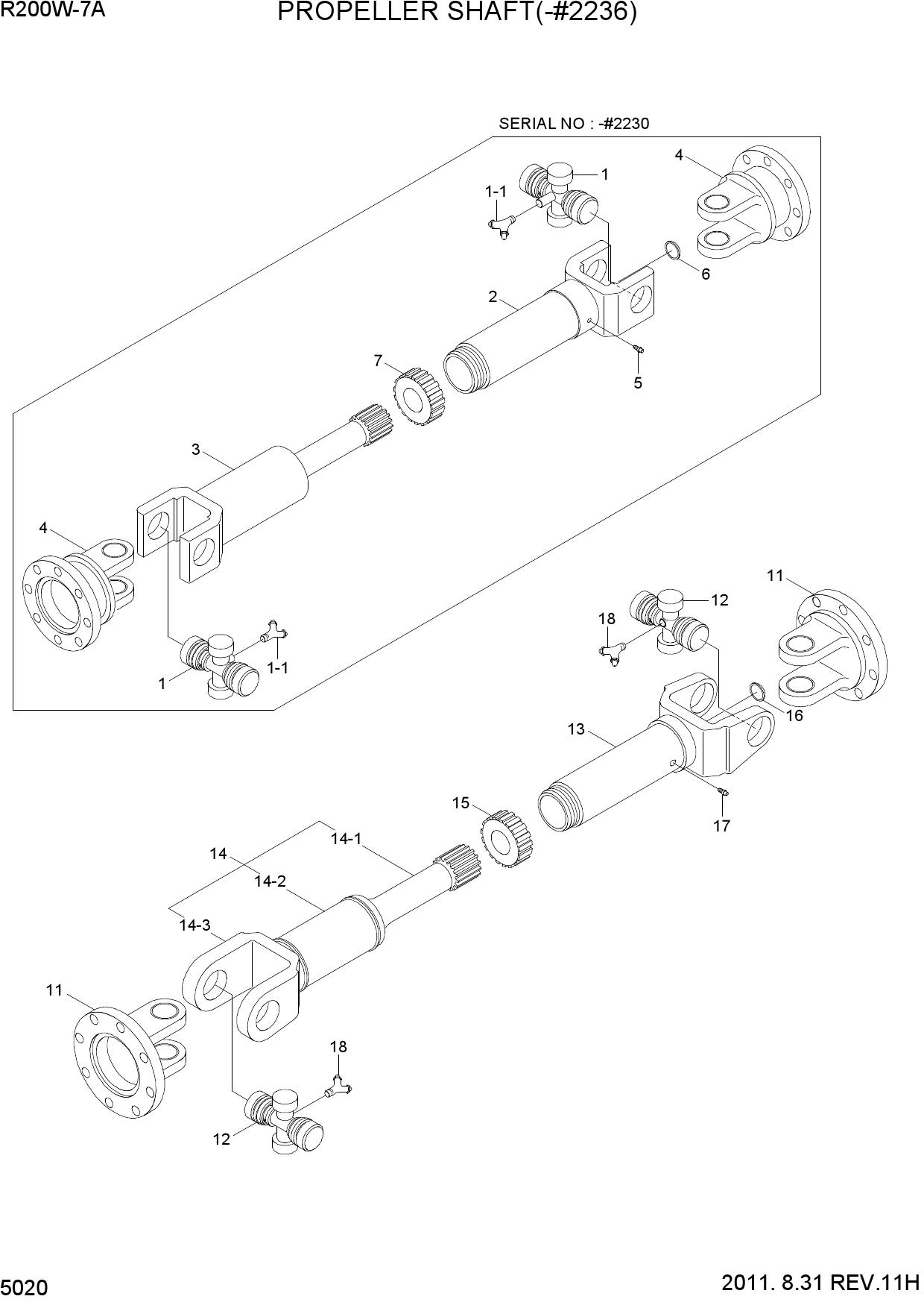 PROPELLER SHAFT(-#2236)