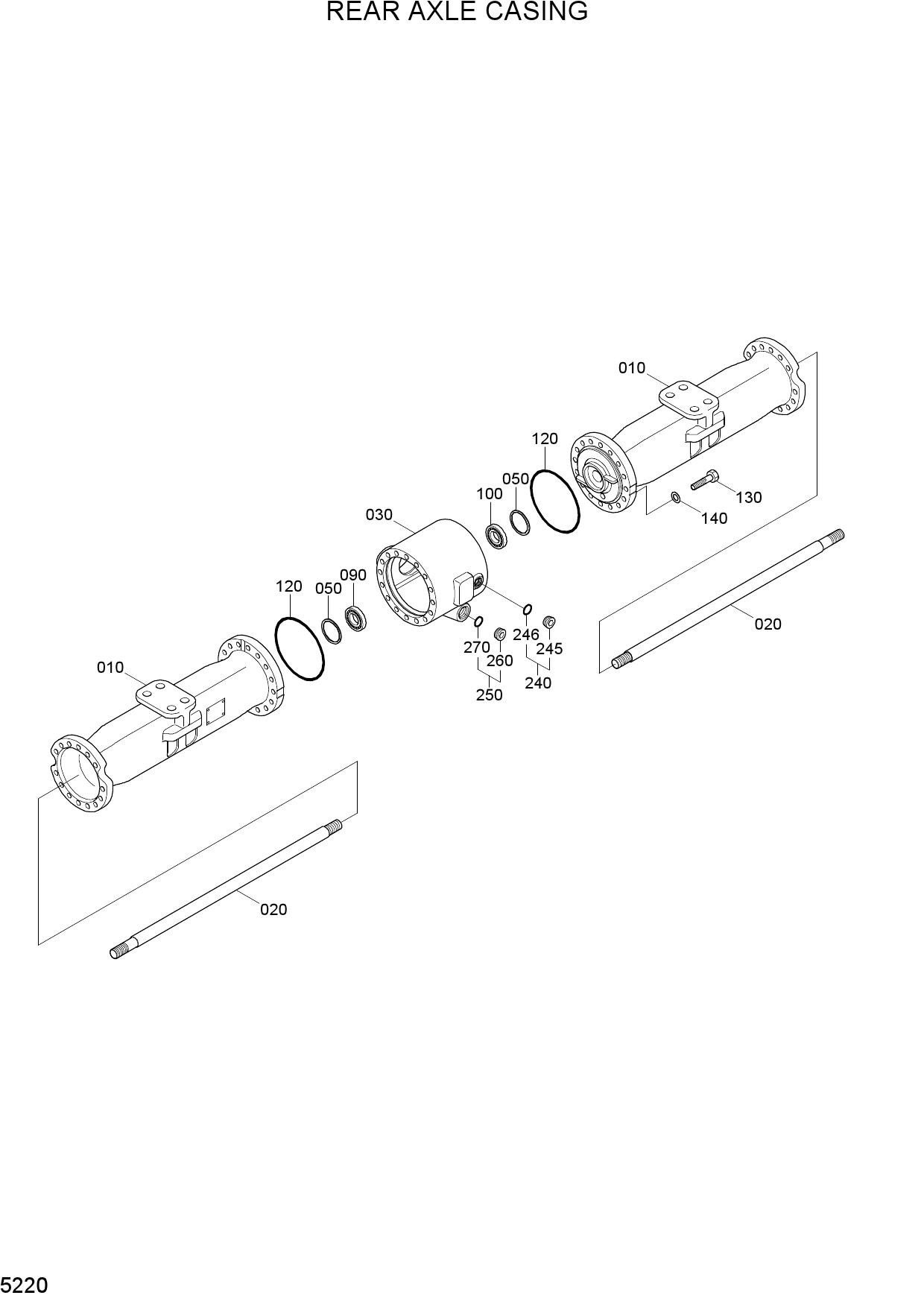 REAR AXLE CASING