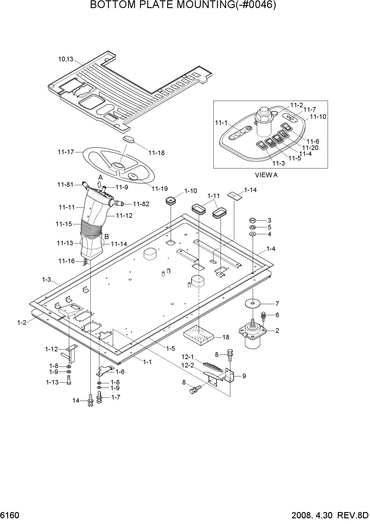 BOTTOM PLATE MOUNTING(-#0046)