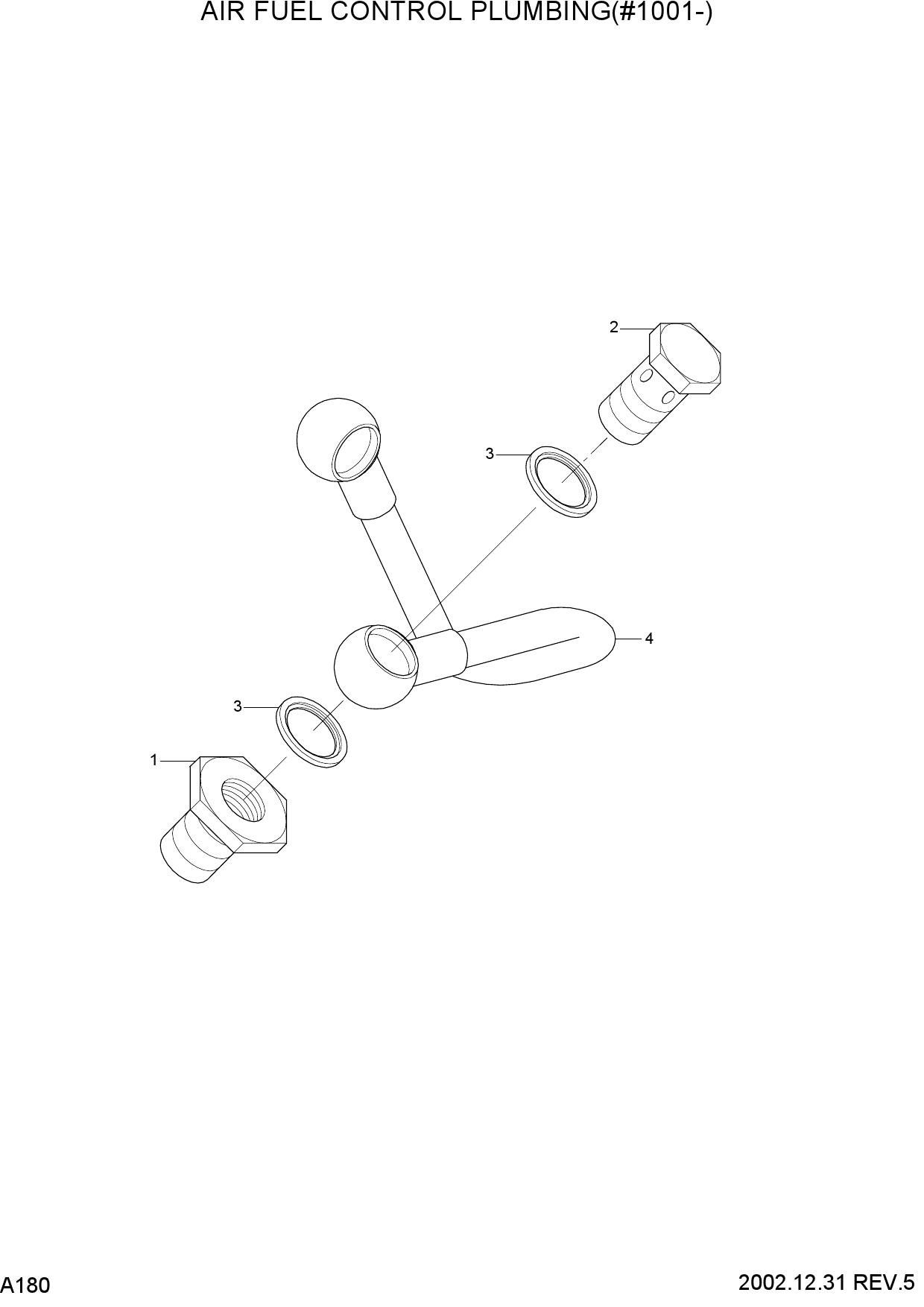 AIR FUEL CONTROL PLUMBING(#1001-)