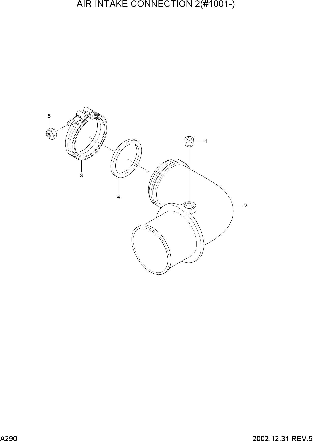 AIR INTAKE CONNECTION 2(#1001-)