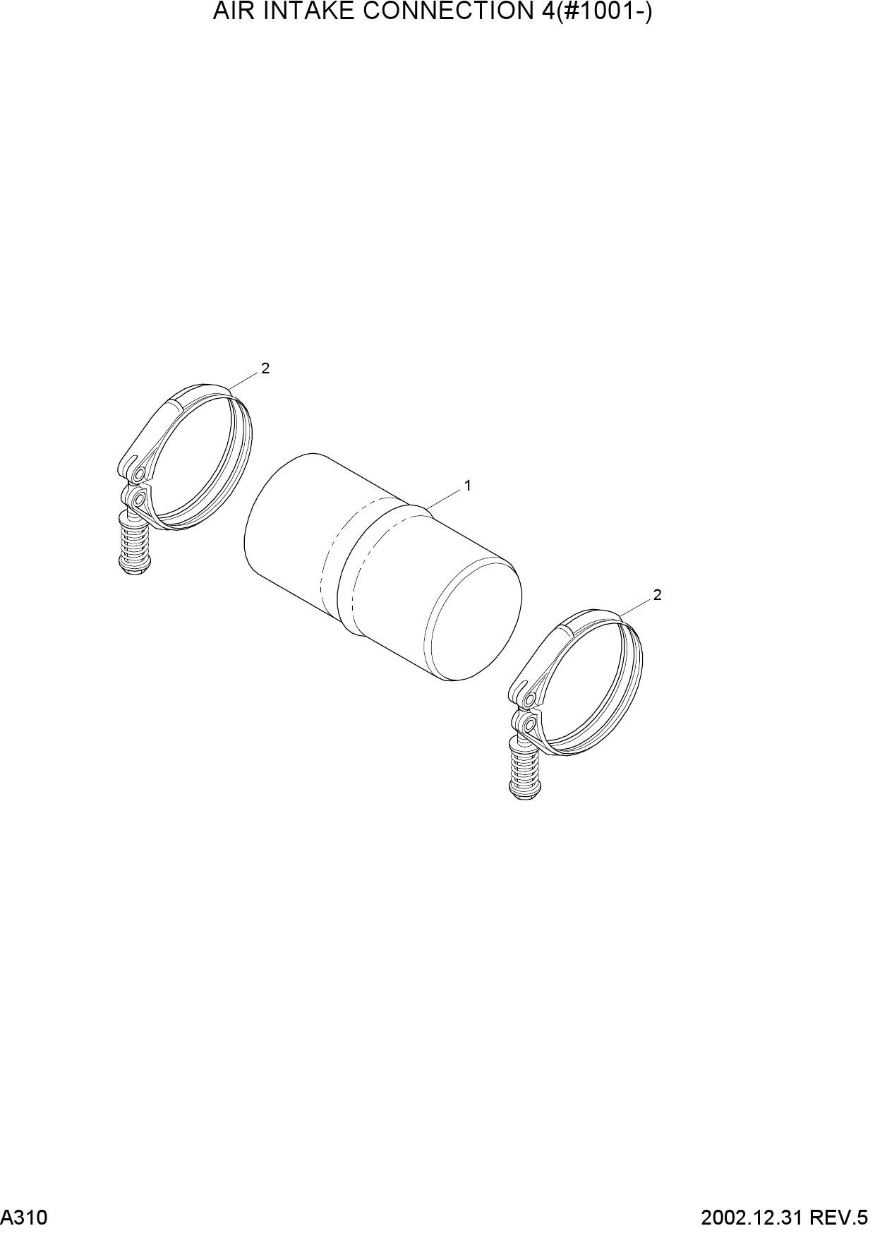 AIR INTAKE CONNECTION 4(#1001-)