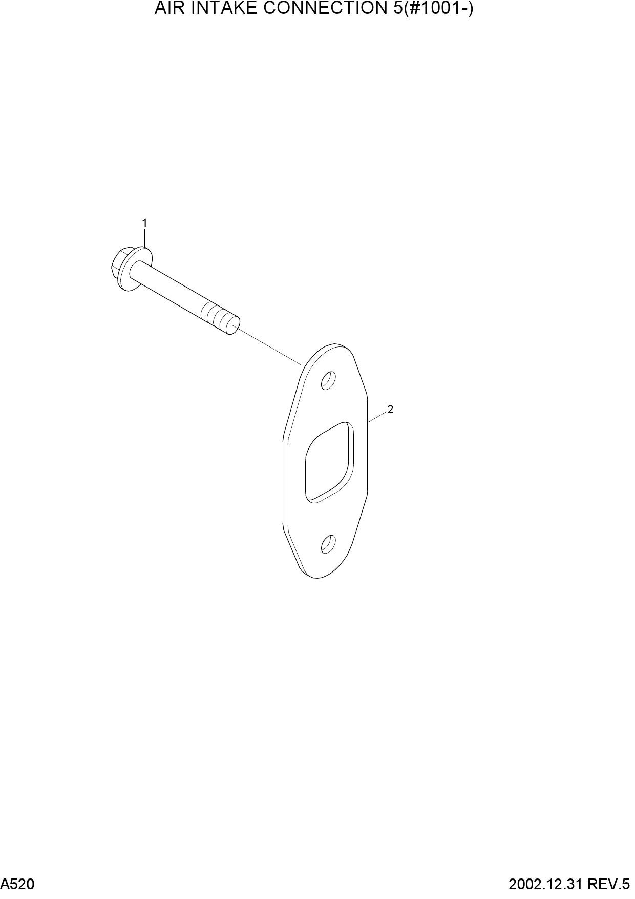AIR INTAKE CONNECTION 5(#1001-)