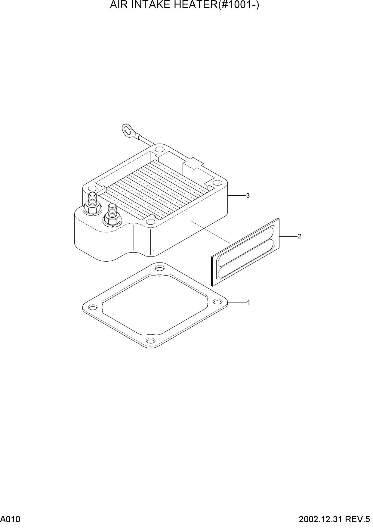 AIR INTAKE HEATER(#1001-)