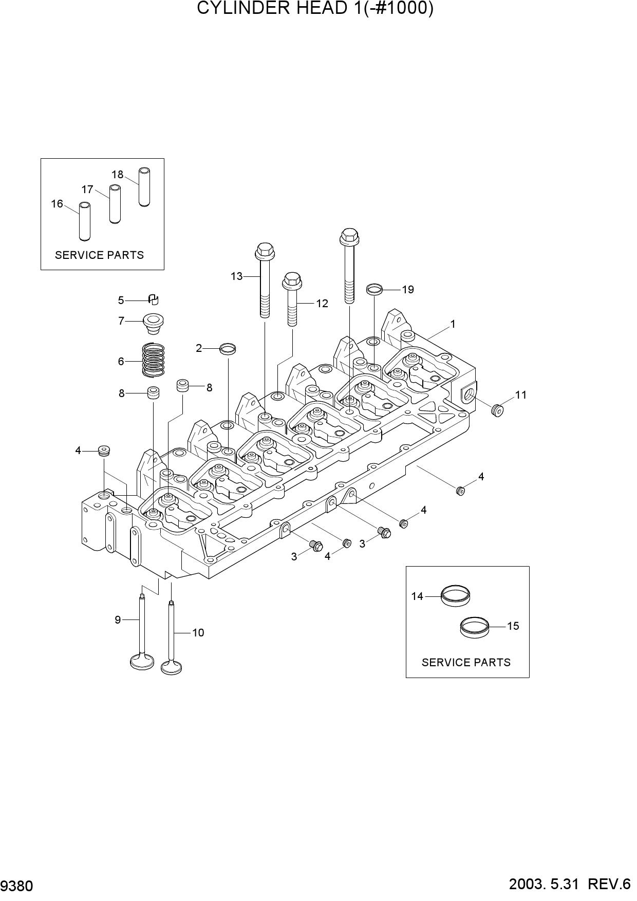 CYLINDER HEAD 1(-#1000)