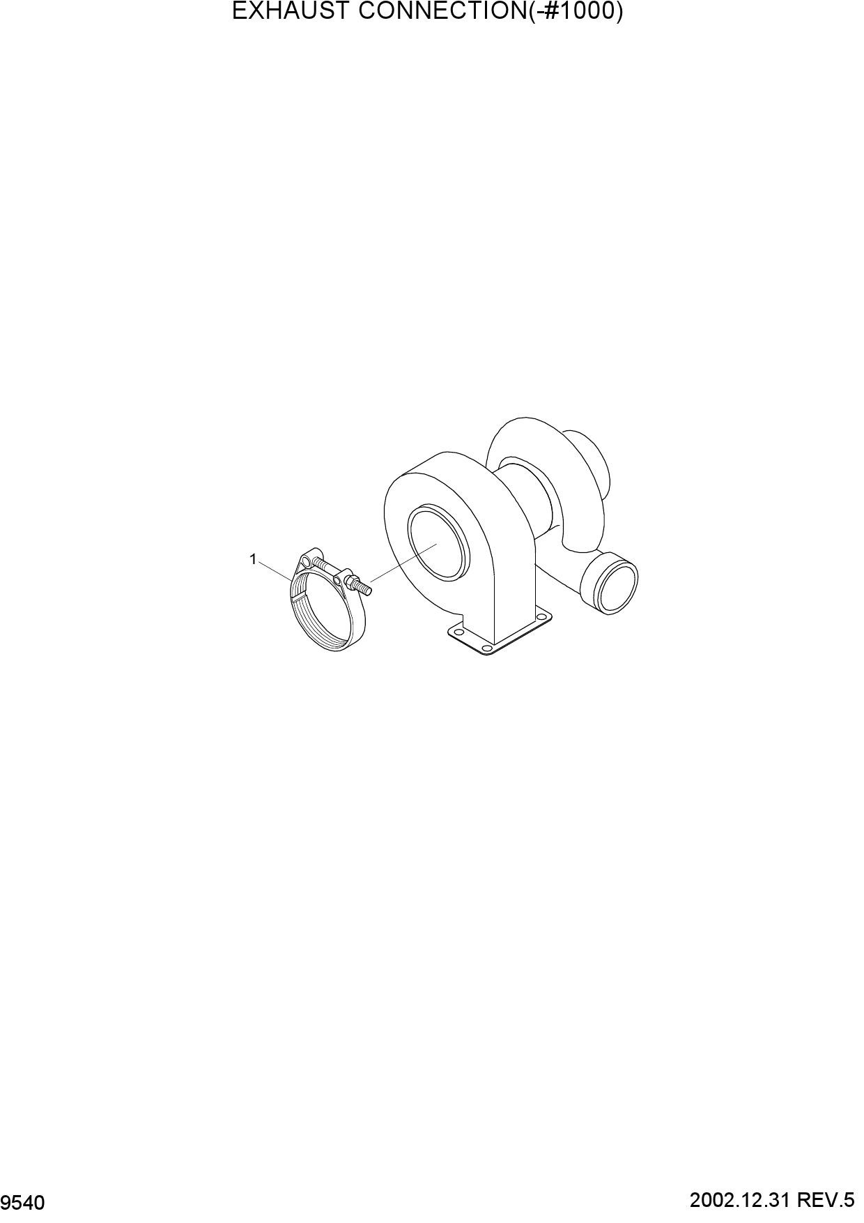 EXHAUST CONNECTION(-#1000)