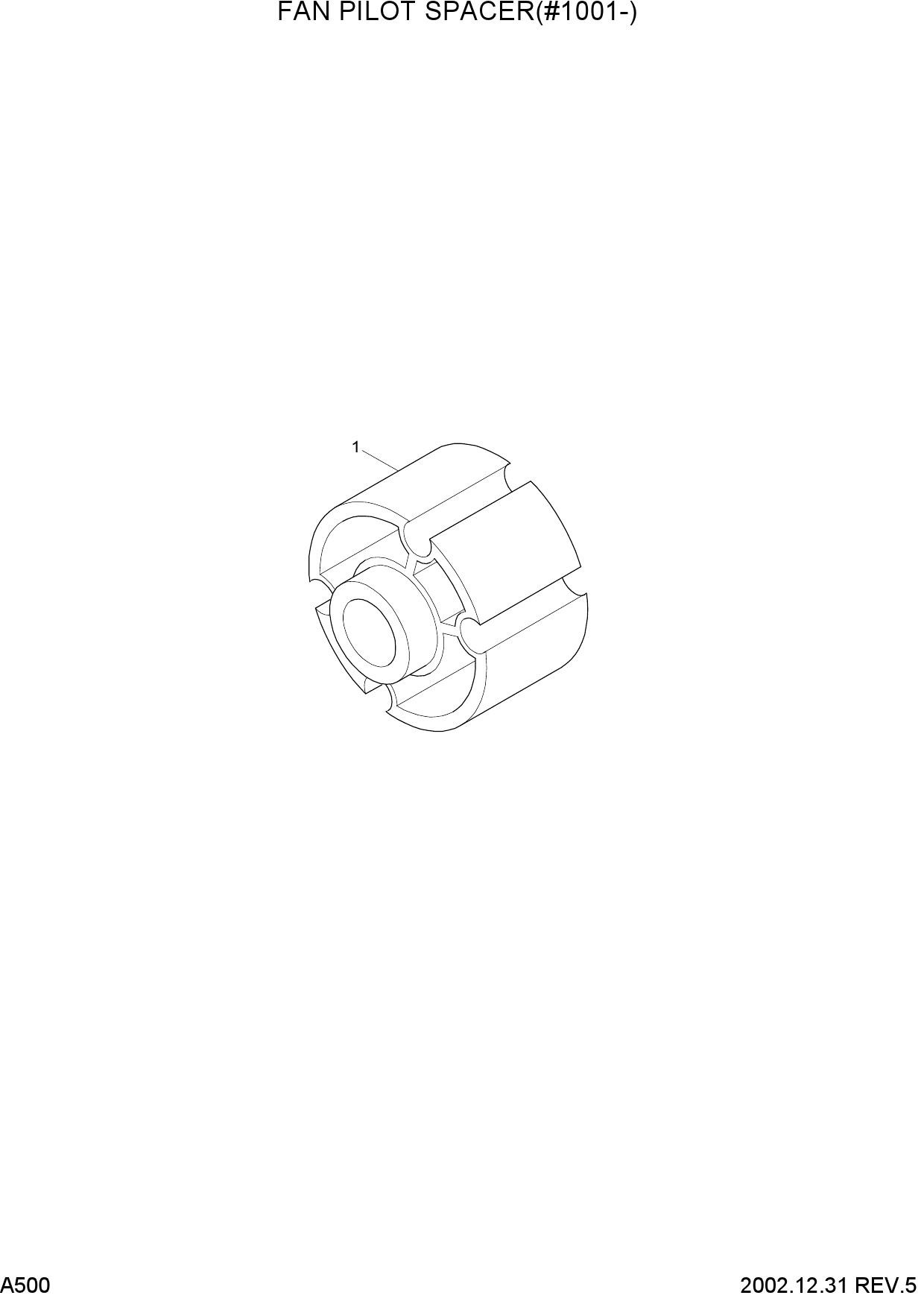 FAN PILOT SPACER(#1001-)