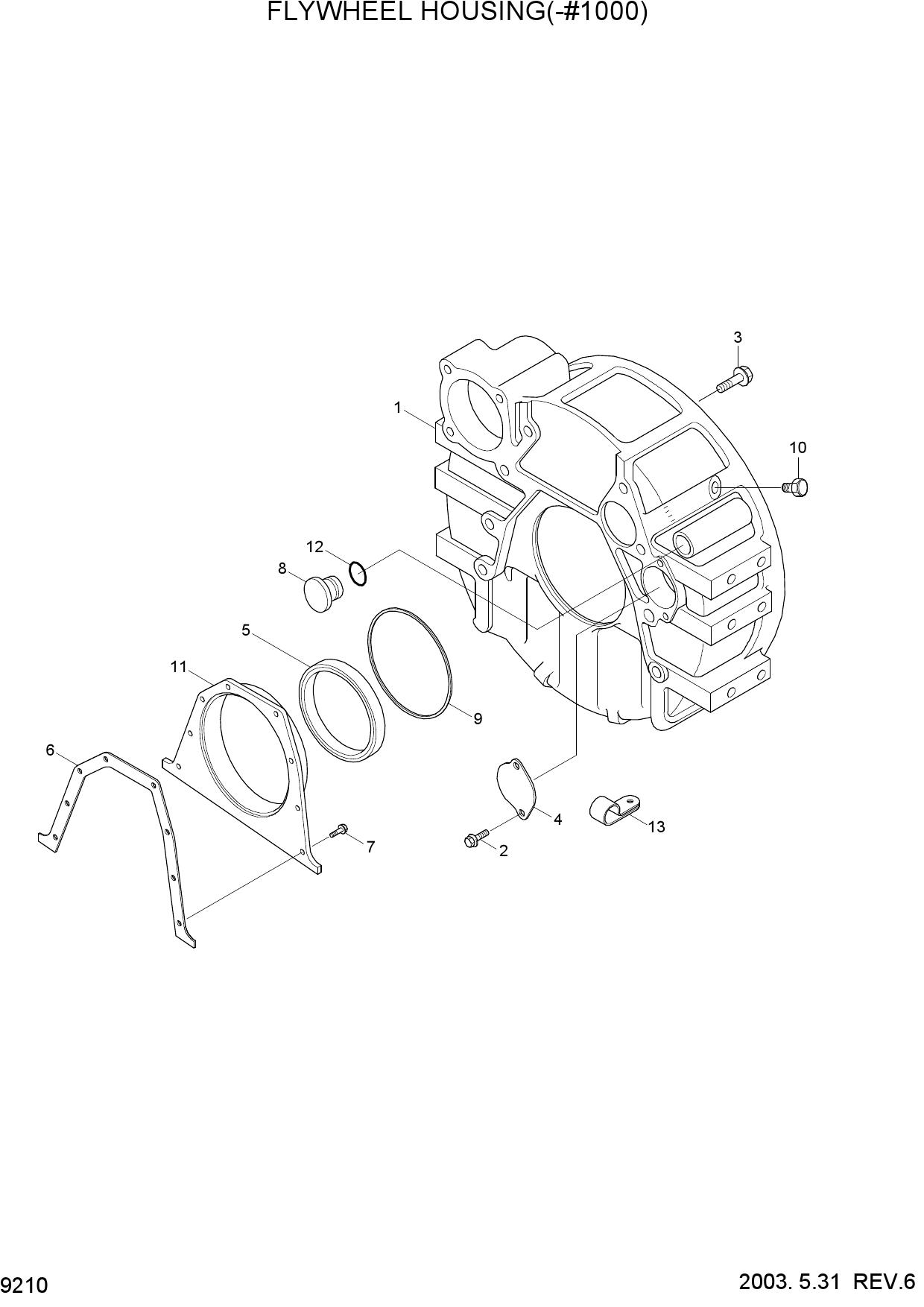 FLYWHEEL HOUSING(-#1000)