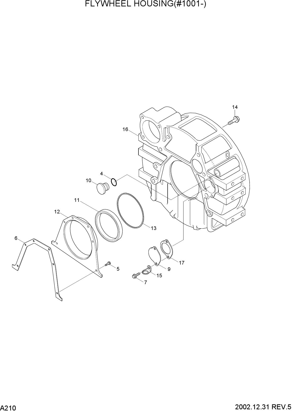 FLYWHEEL HOUSING(#1001-)
