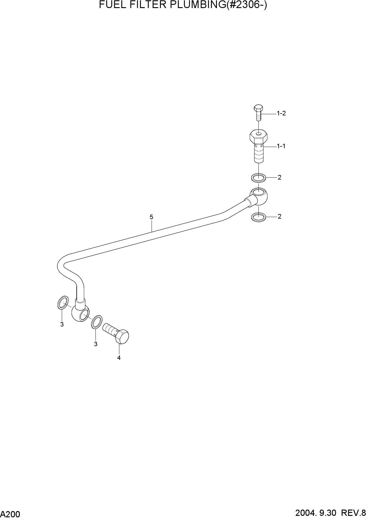 FUEL FILTER PLUMBING(#2306-)
