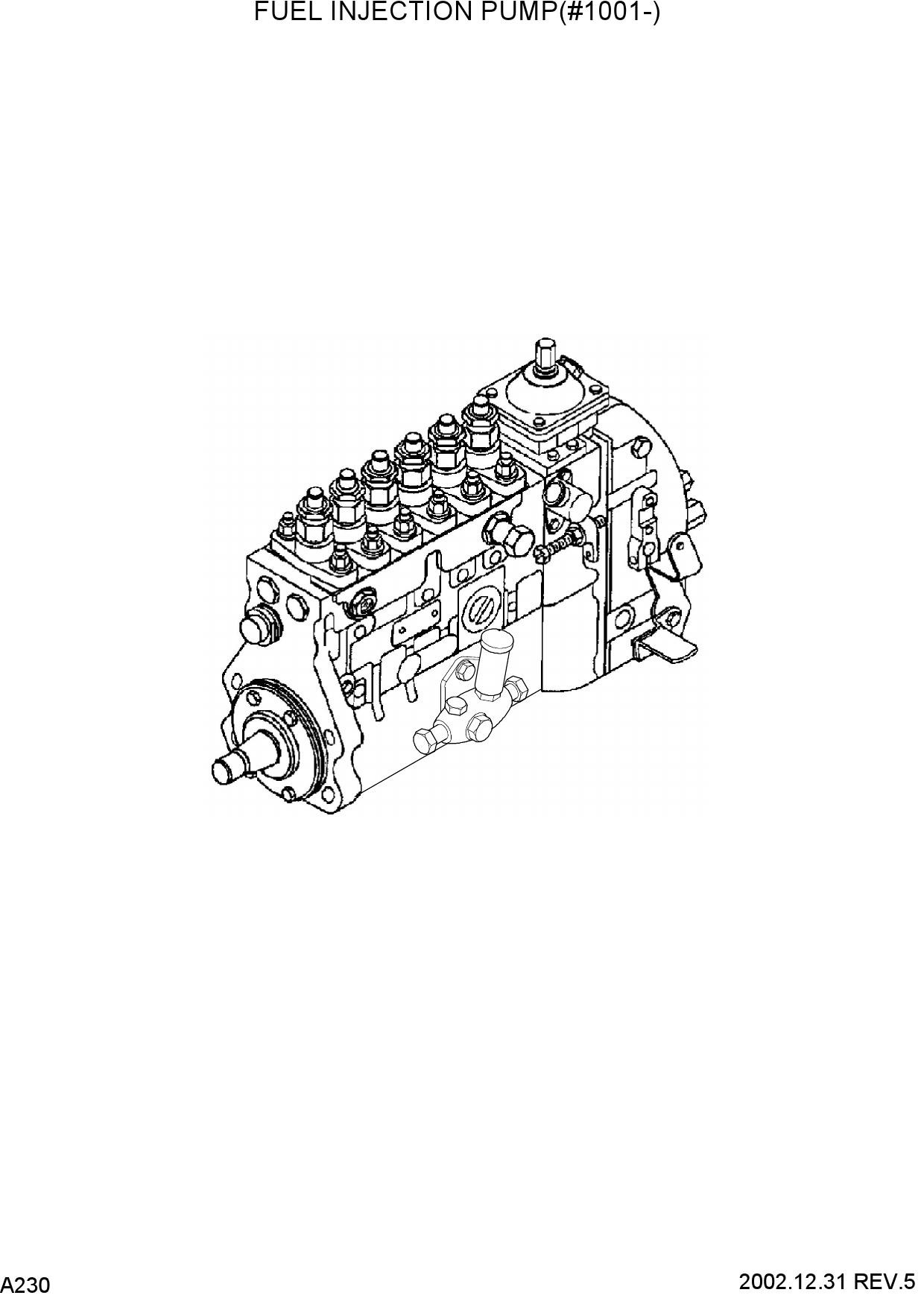 FUEL INJECTION PUMP(#1001-)