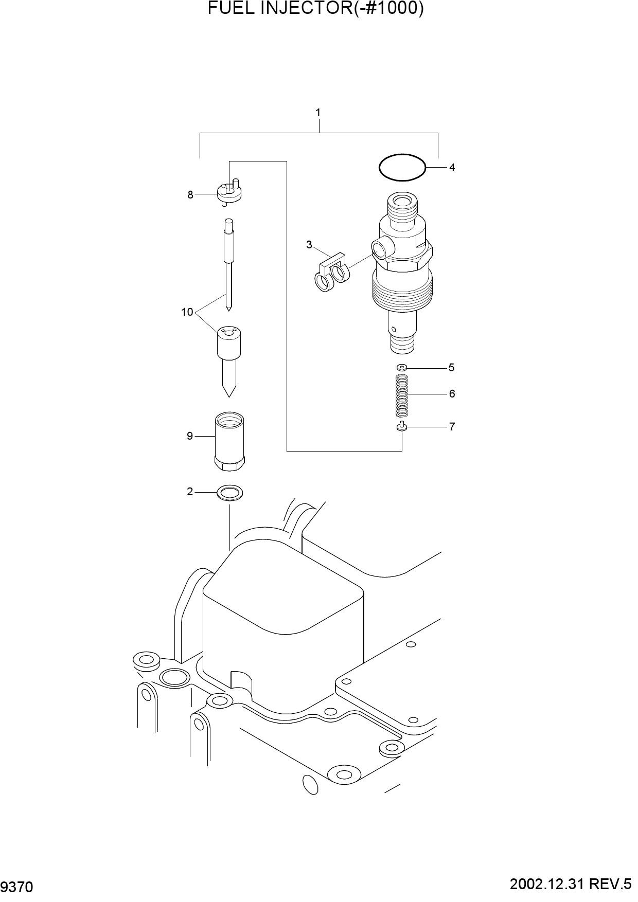 FUEL INJECTOR(-#1000)