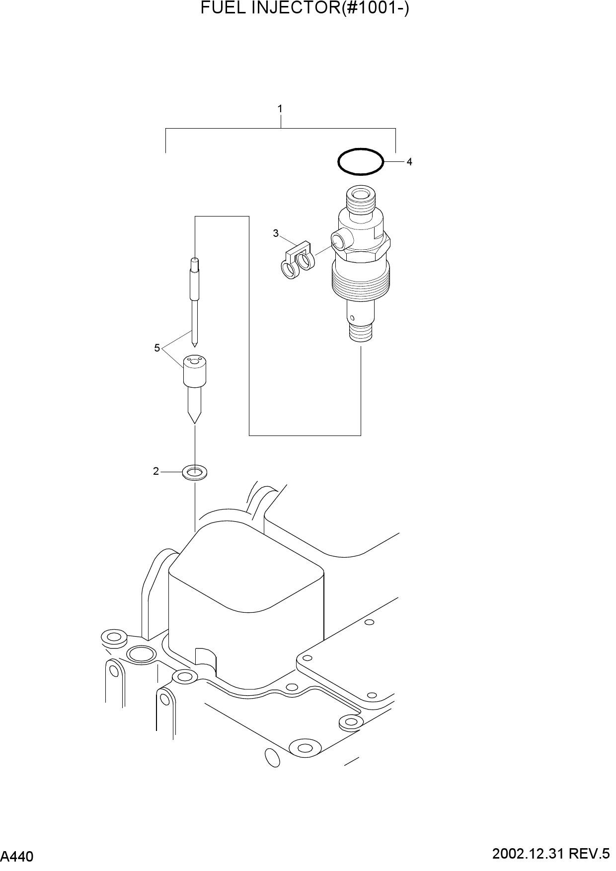 FUEL INJECTOR(#1001-)