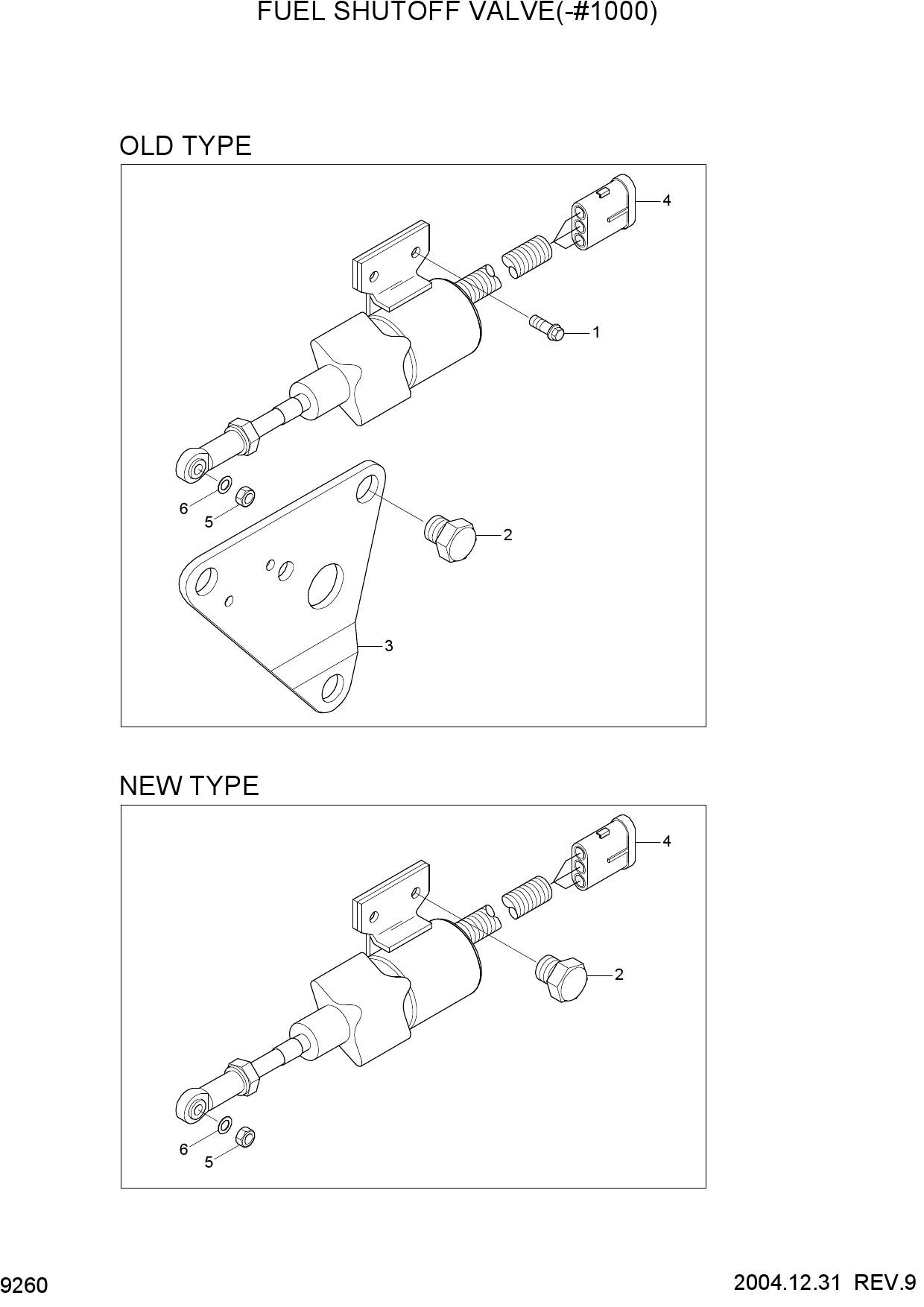 FUEL SHUTOFF VALVE(-#1000)