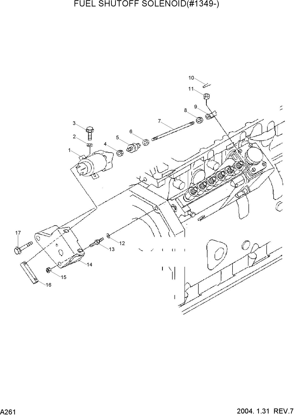 FUEL SHUTOFF VALVE(#1349-)