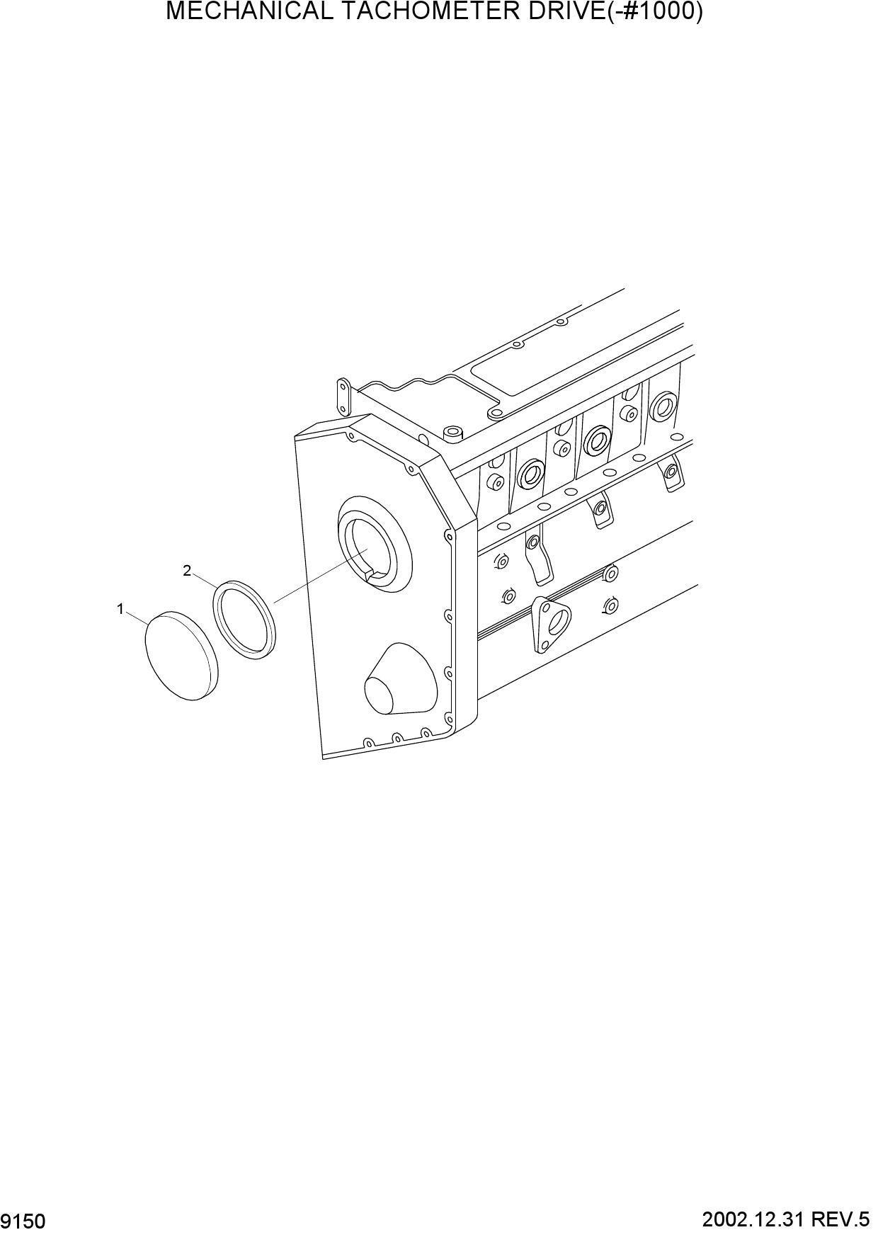 MECHANICAL TACHOMETER DRIVE(-#1000)
