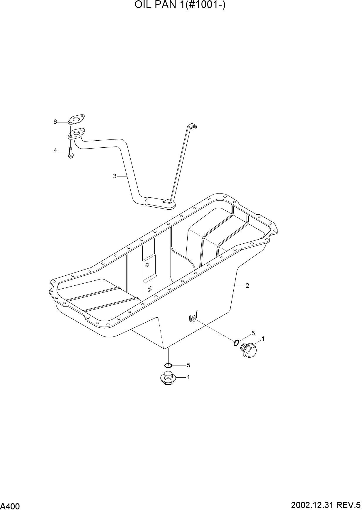 OIL PAN 1(#1001-)