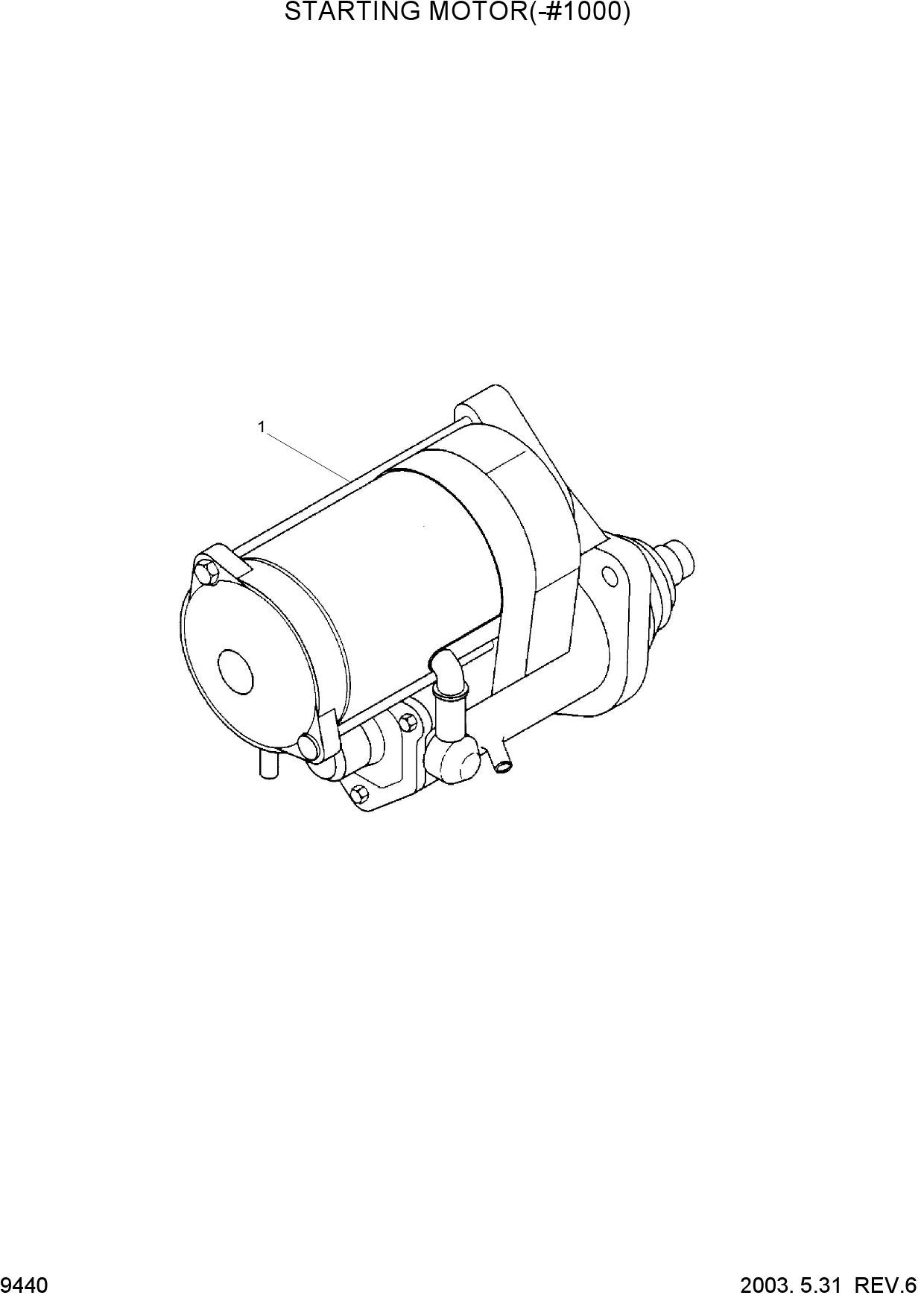 STARTING MOTOR(-#1000)