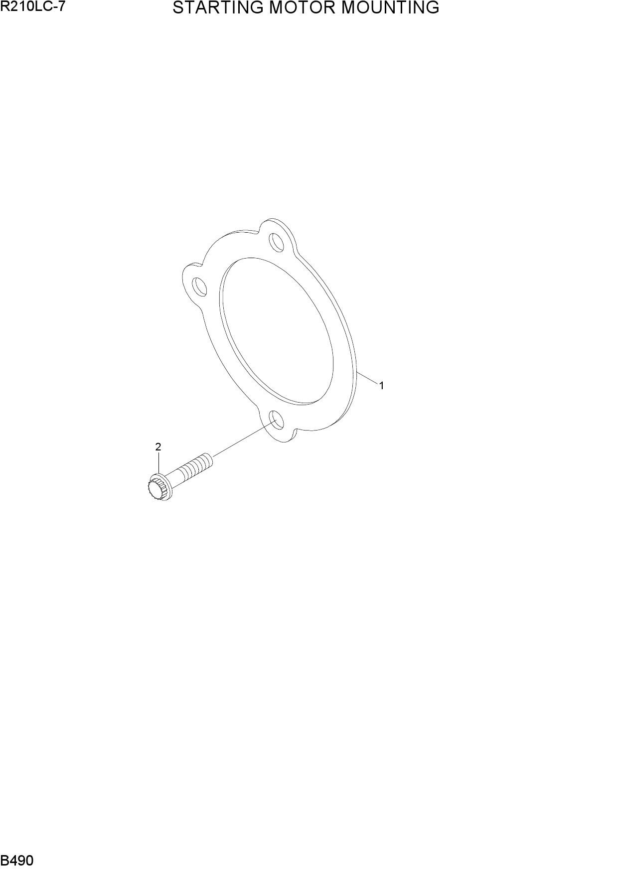 STARTING MOTOR MOUNTING