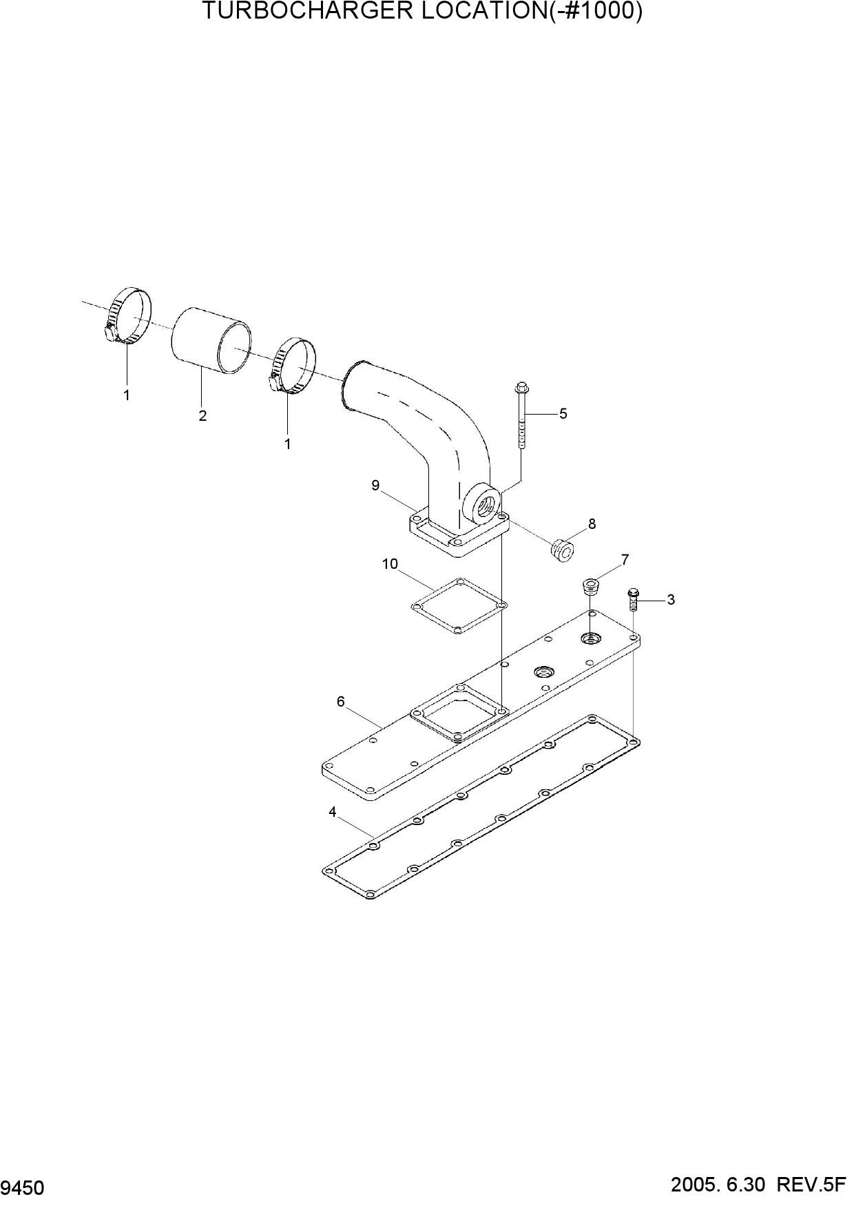 TURBOCHARGER LOCATION(-#1000)