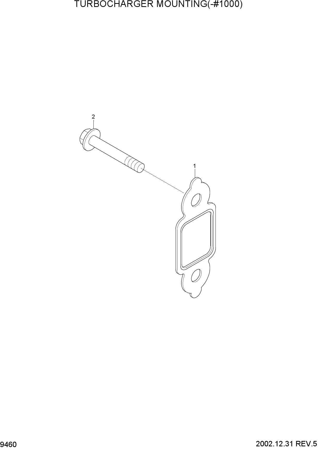 TURBOCHARGER MOUNTING(-#1000)