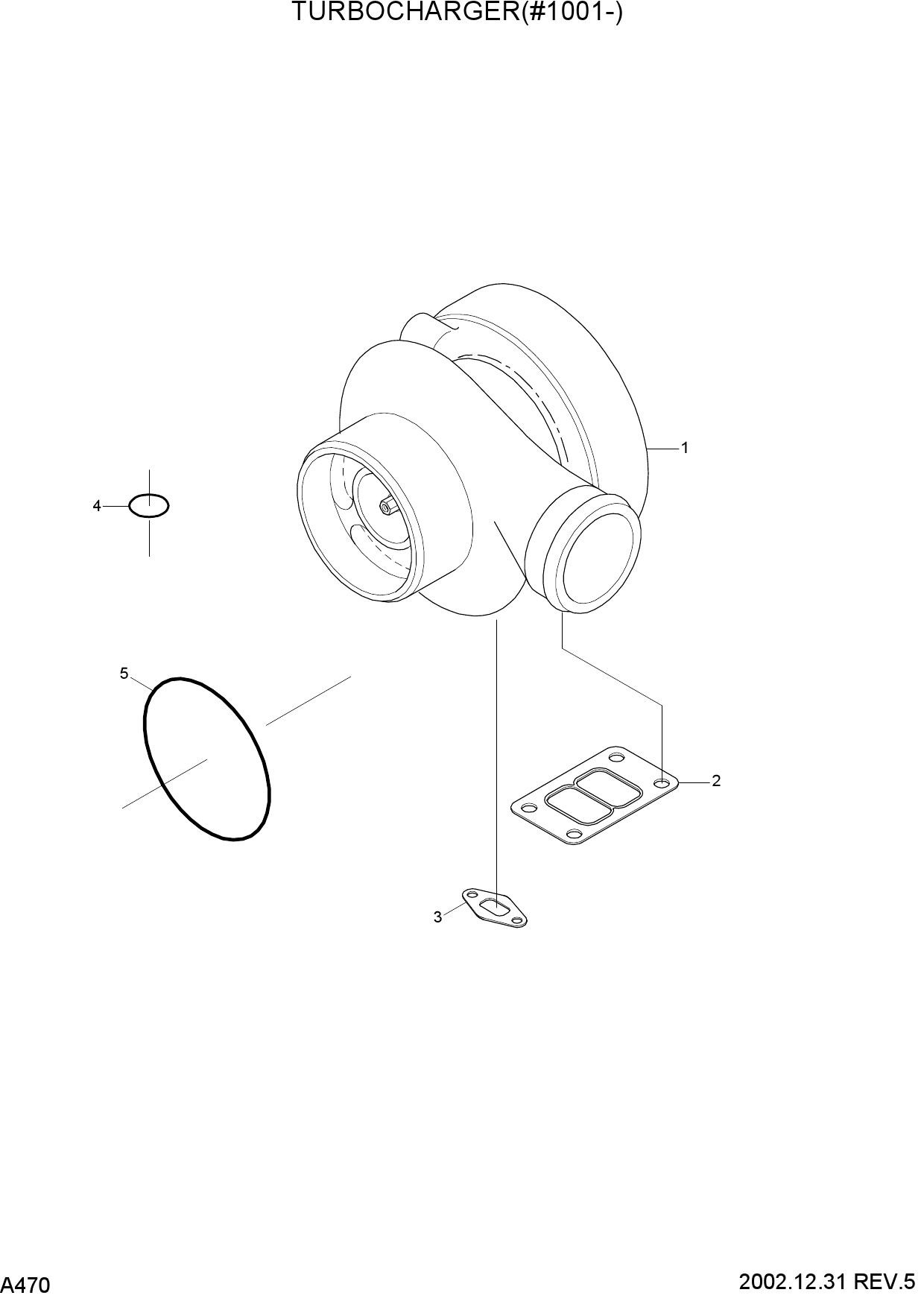 TURBOCHARGER(#1001-)