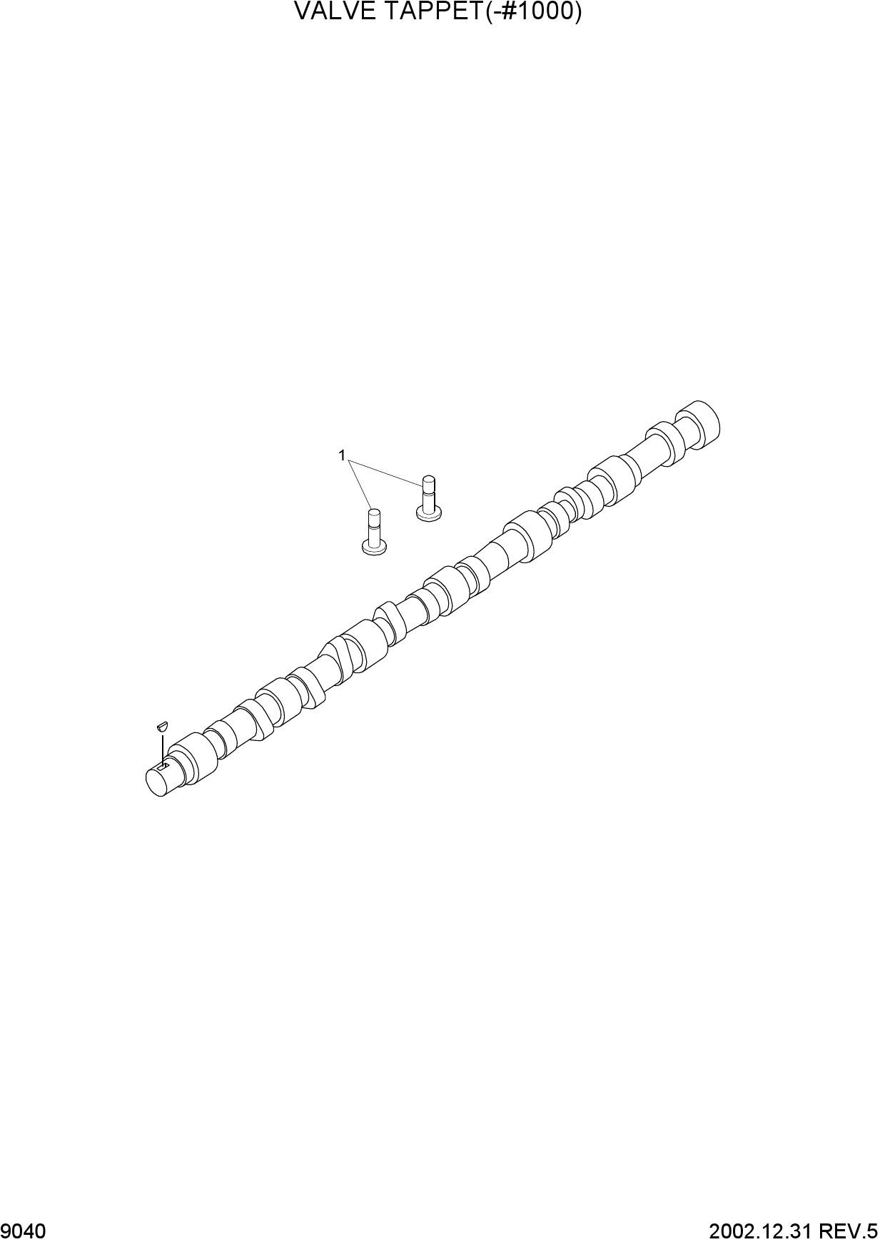 VALVE TAPPET(-#1000)