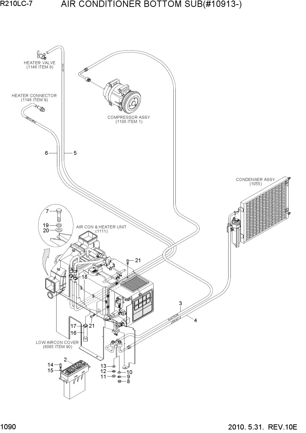 AIR CONDITIONER BOTTOM SUB(#10913-)