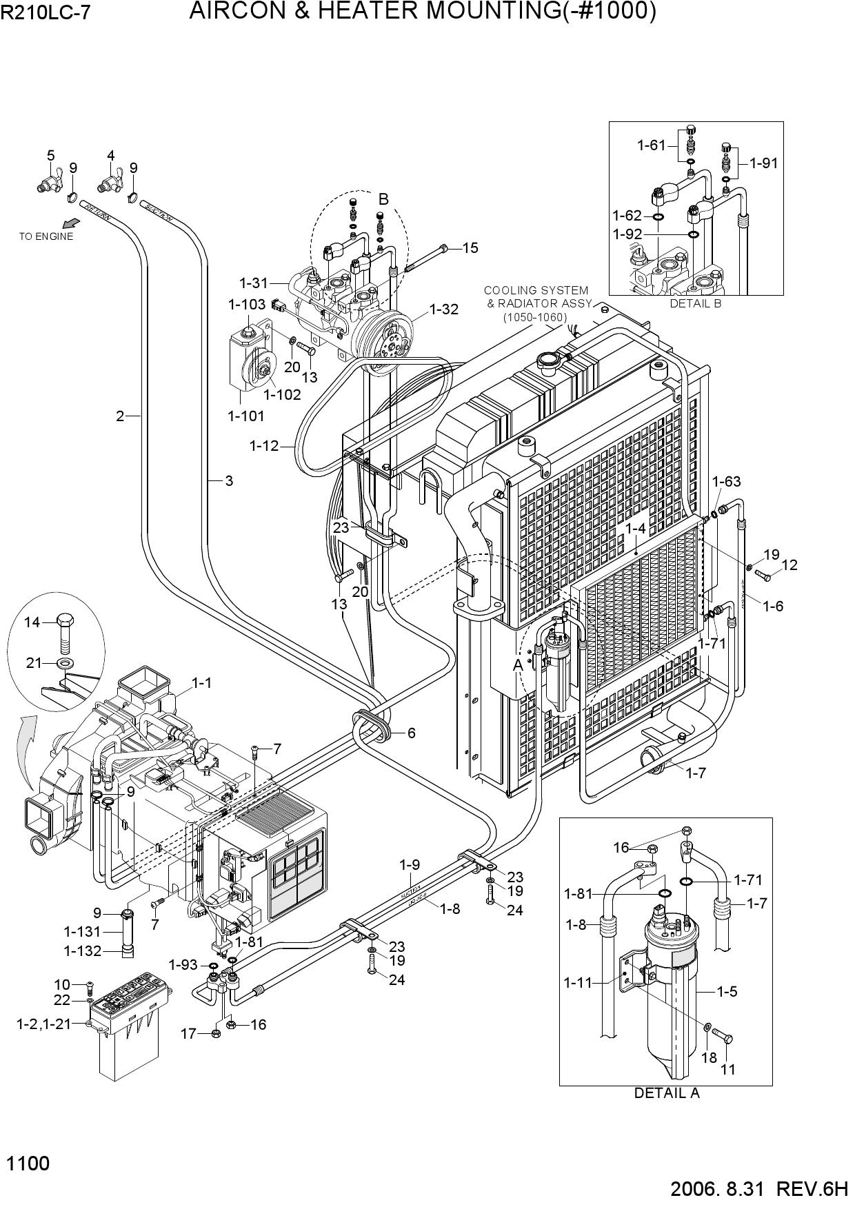 AIRCON & HEATER MOUNTING(-#1000)
