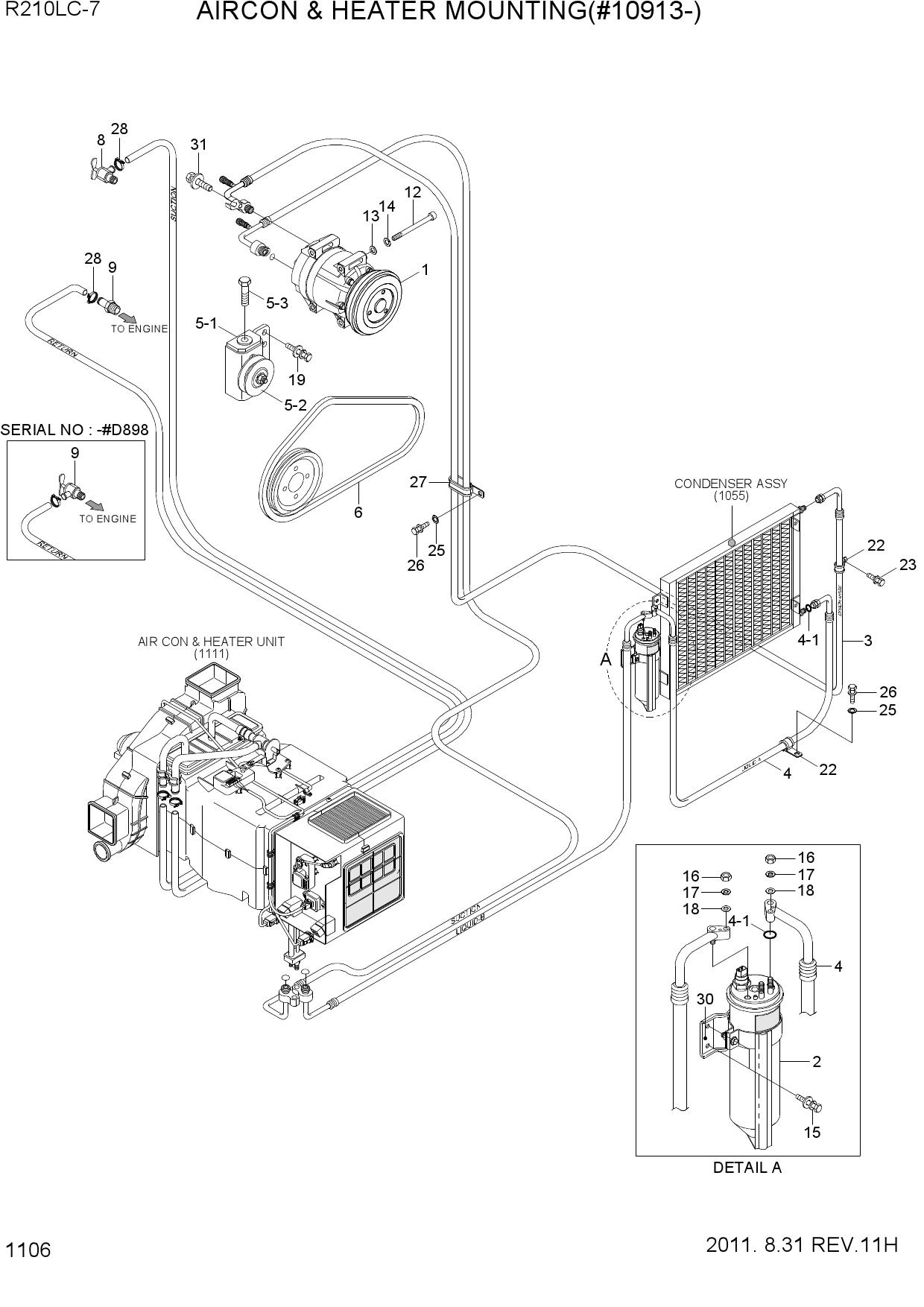 AIRCON & HEATER MOUNTING(#10913-)
