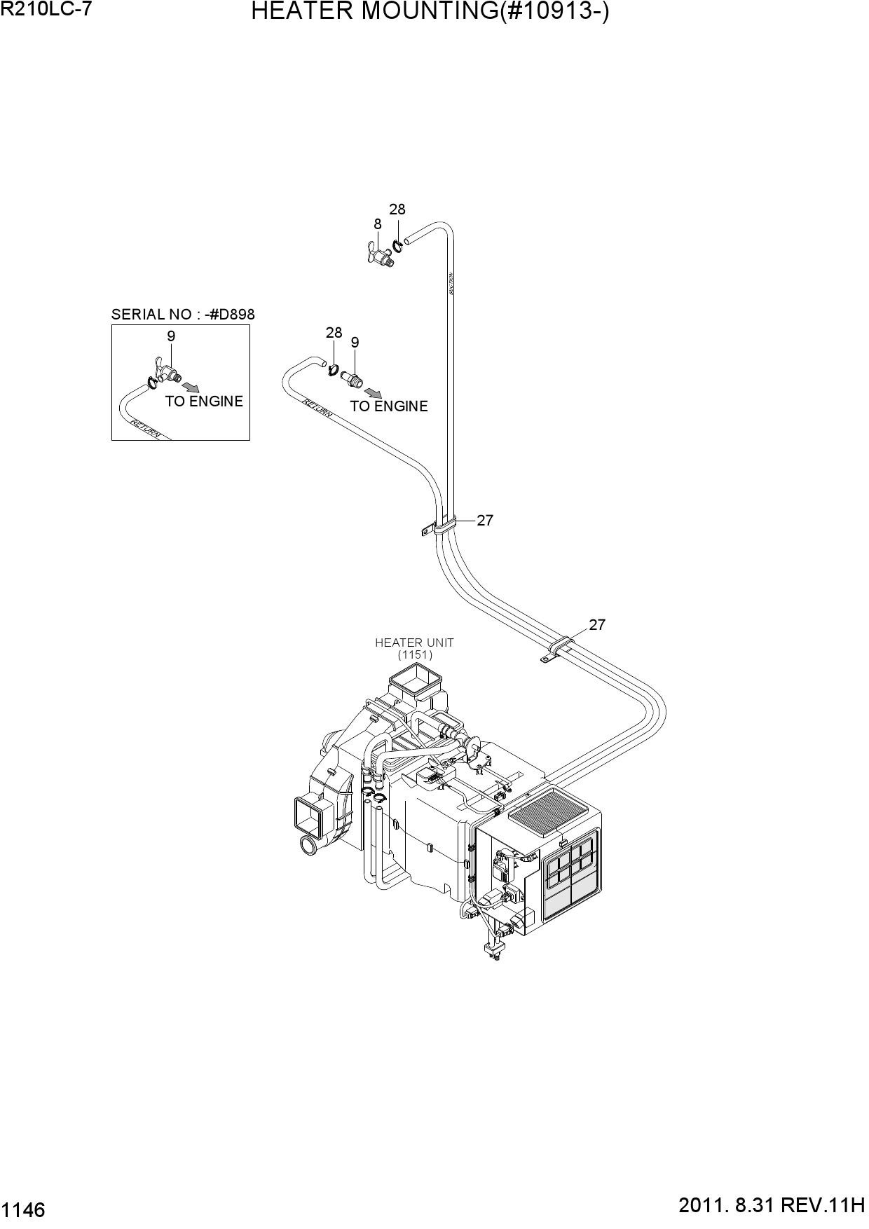 HEATER MOUNTING(#10913-)