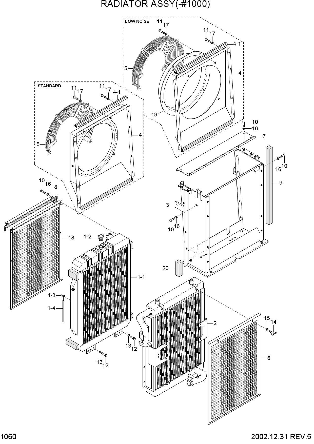 RADIATOR ASSY(-#1000)