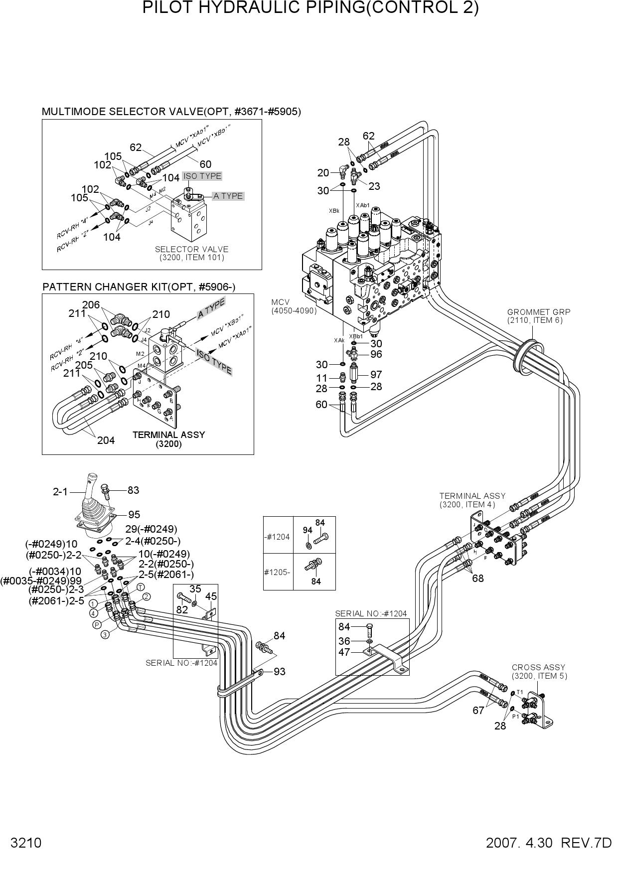 PILOT HYD PIPING(CONTROL 2)
