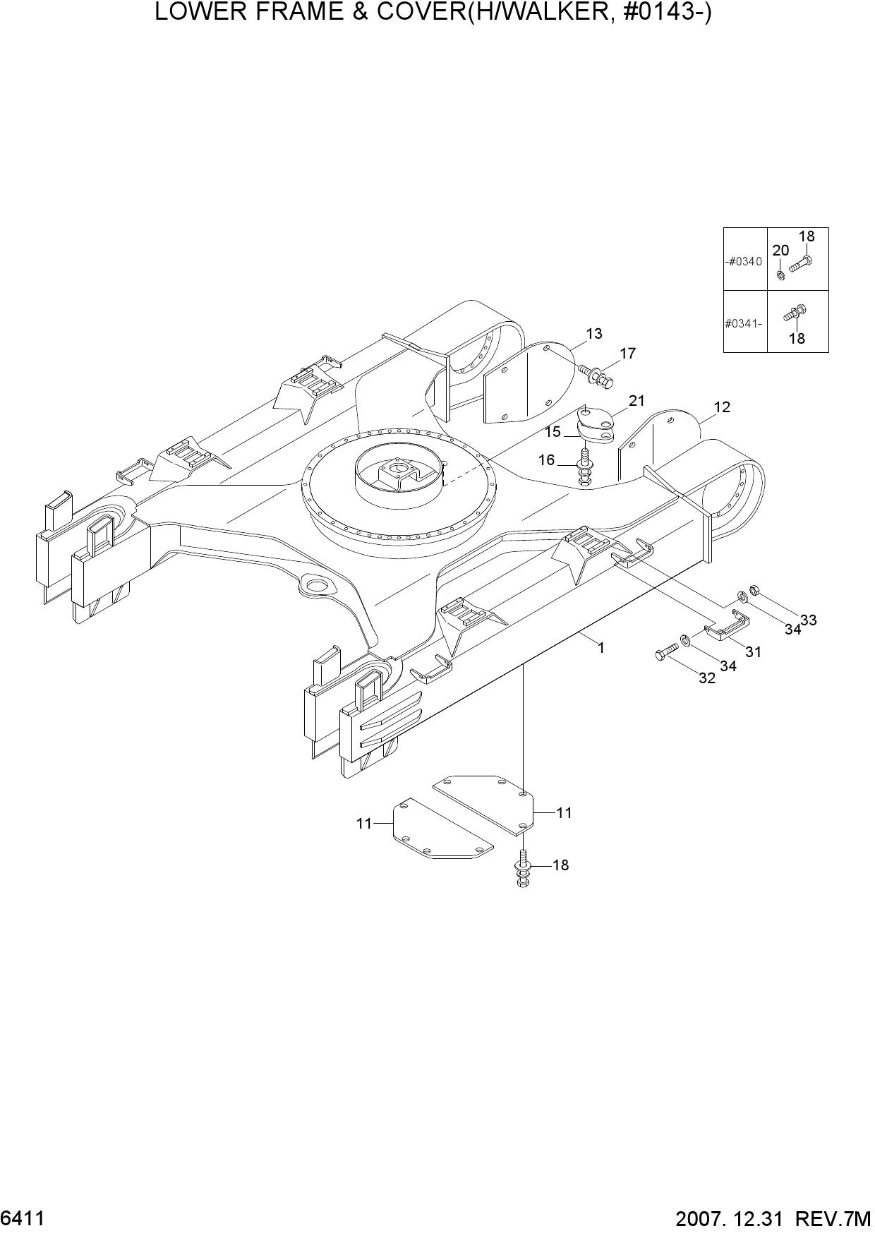 LOWER FRAME & COVER(H/WALKER, #0143-)