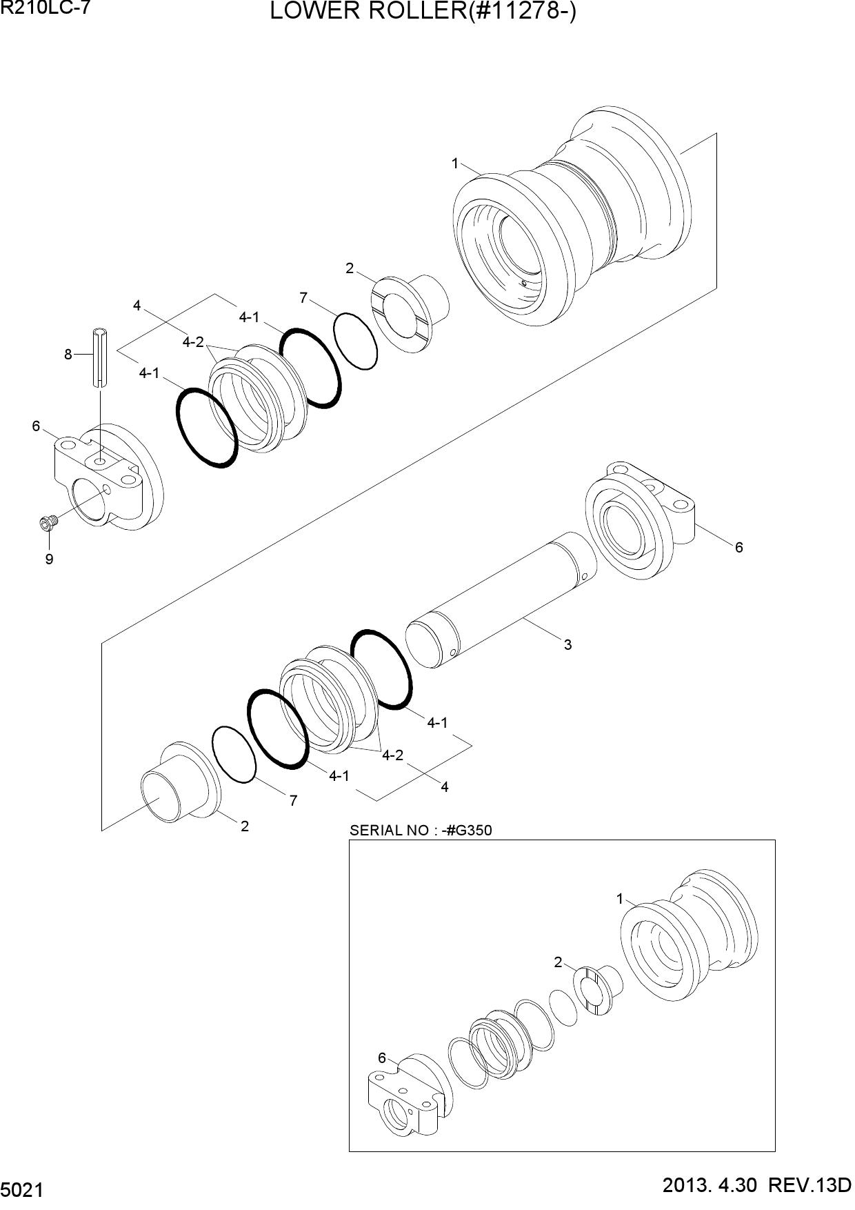 LOWER ROLLER(#11278-)