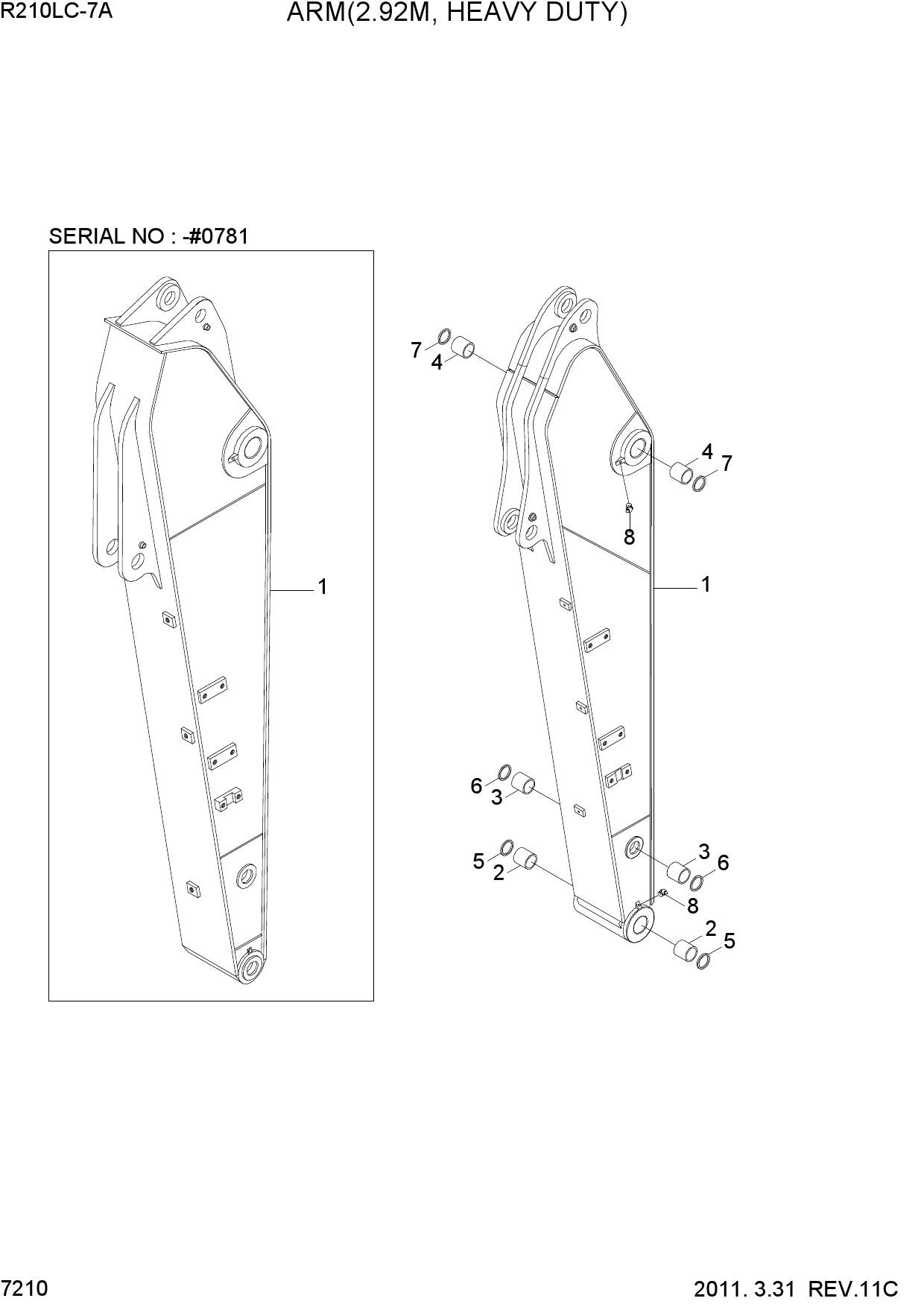 ARM(2.92M, HEAVY DUTY)