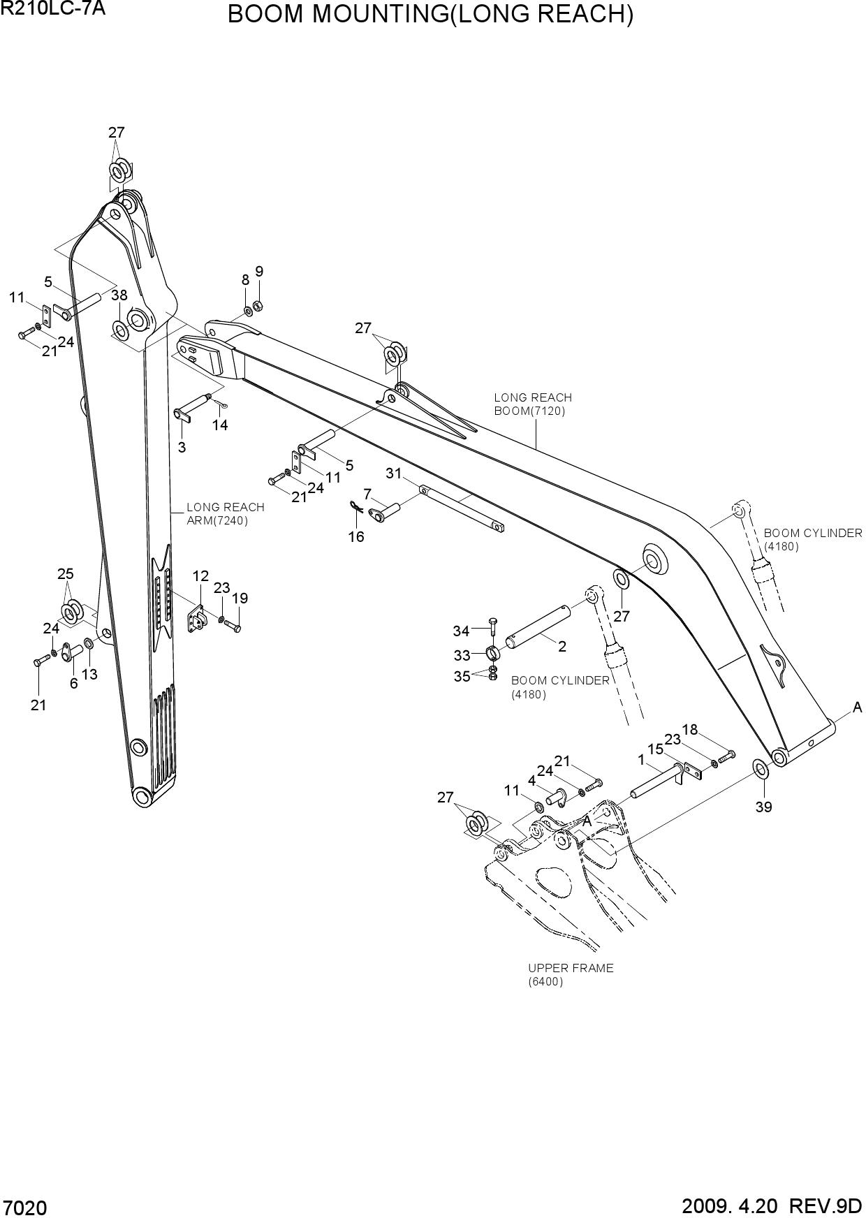 BOOM MOUNTING(LONG REACH)