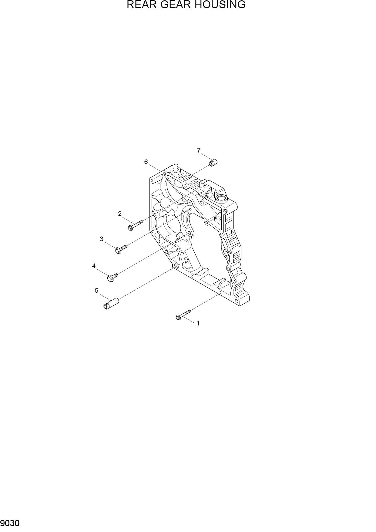 REAR GEAR HOUSING