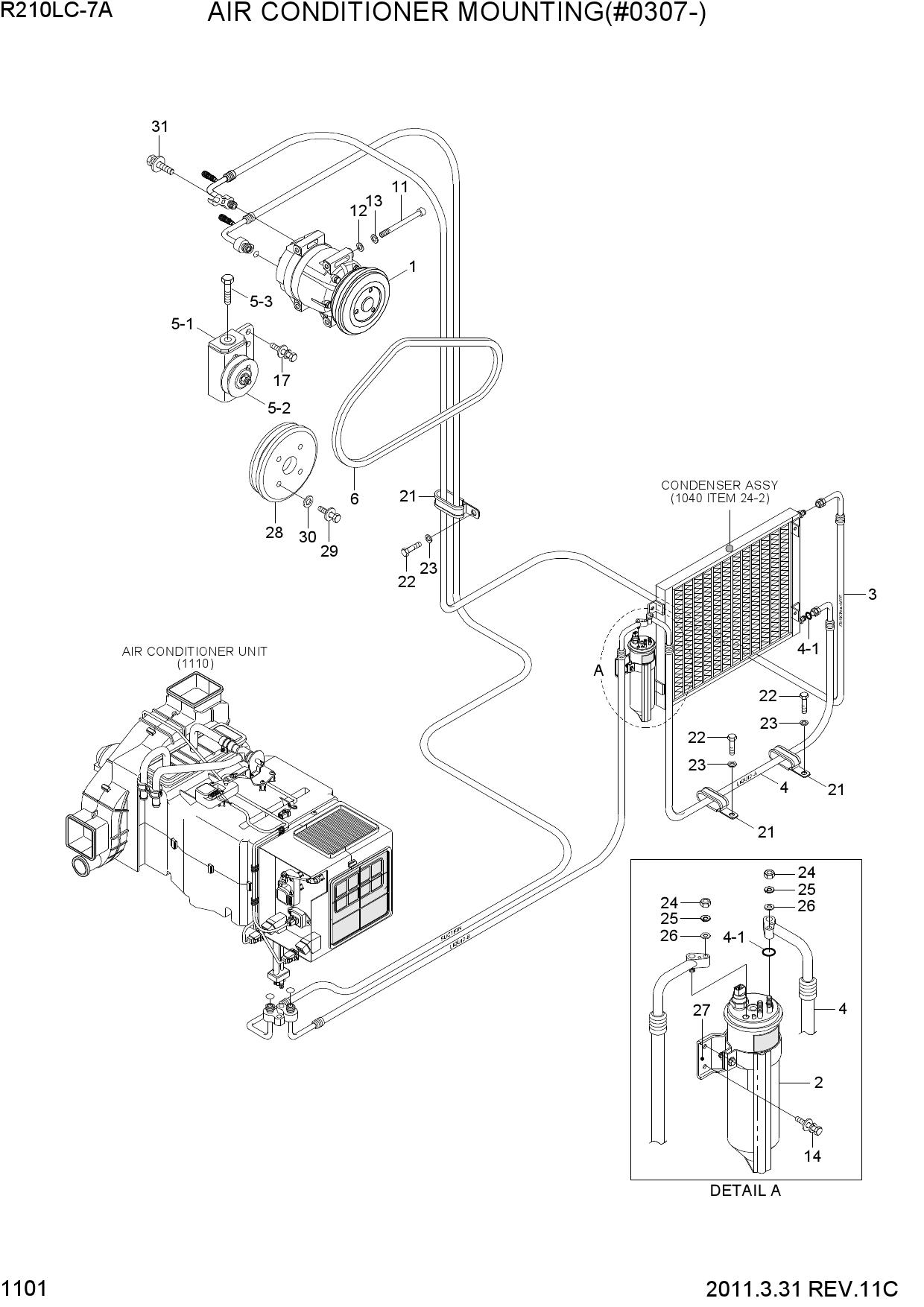 AIR CONDITIONER MOUNTING(#0721-)