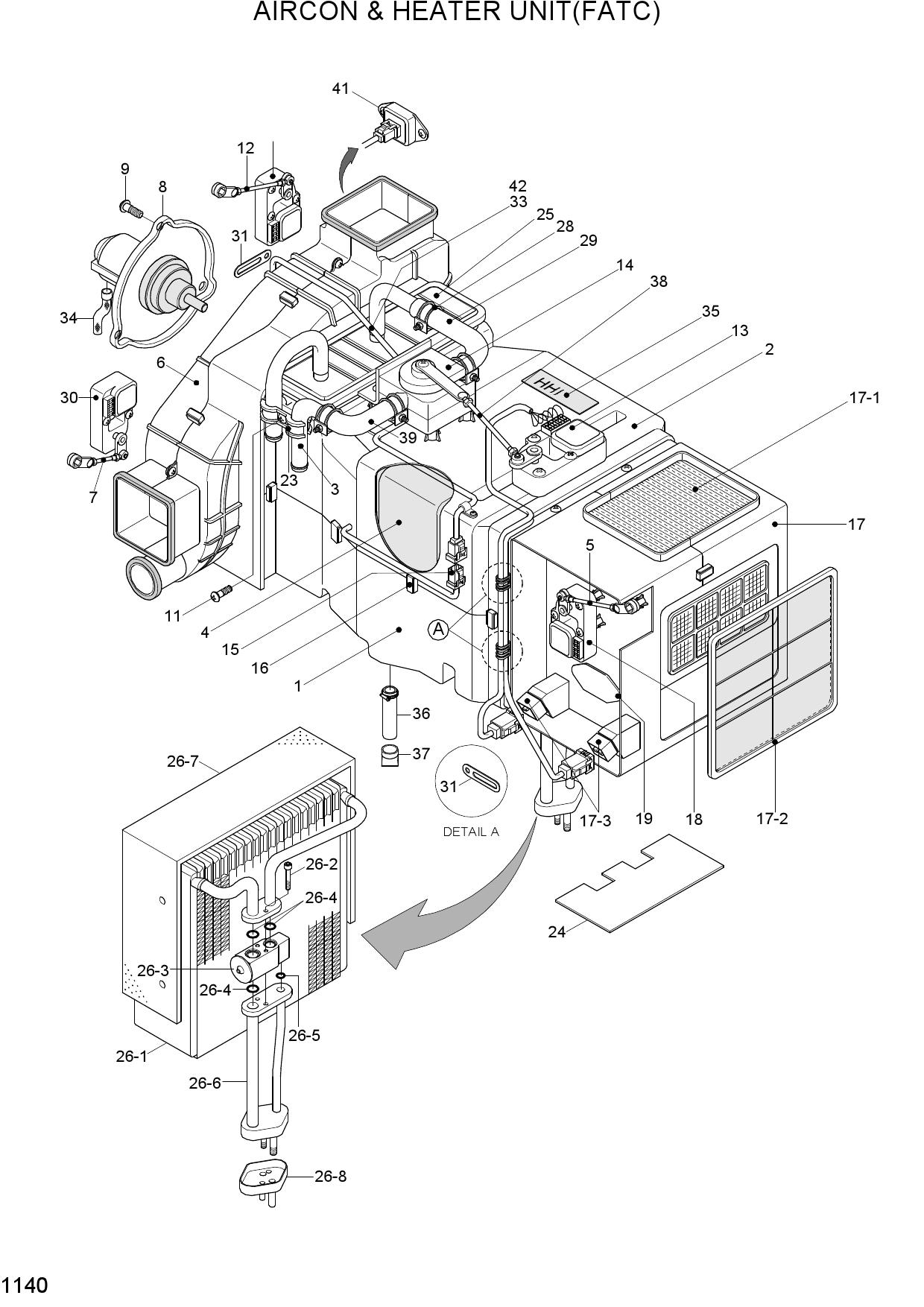 AIRCON & HEATER UNIT-FATC