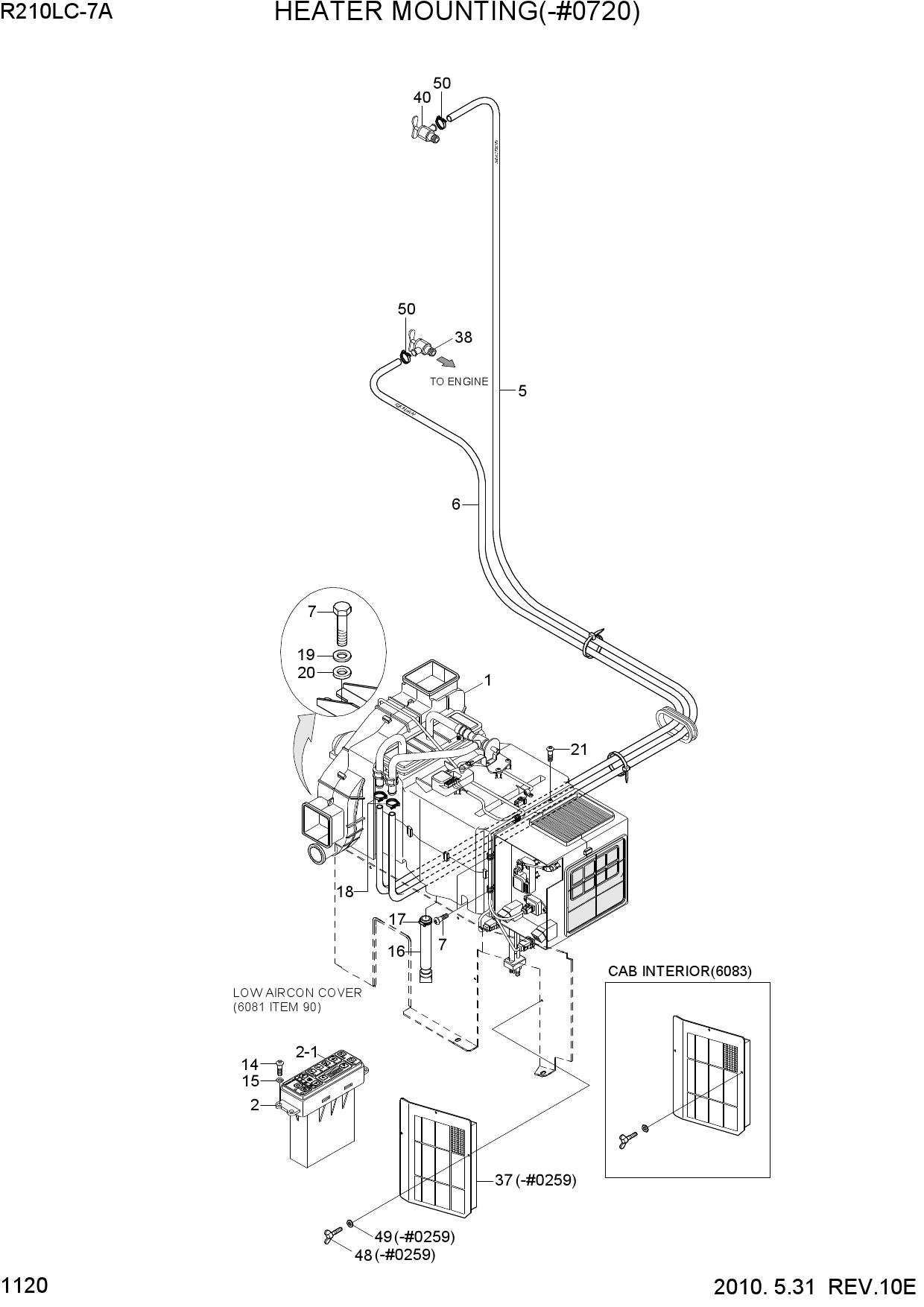 HEATER MOUNTING(-#0720)