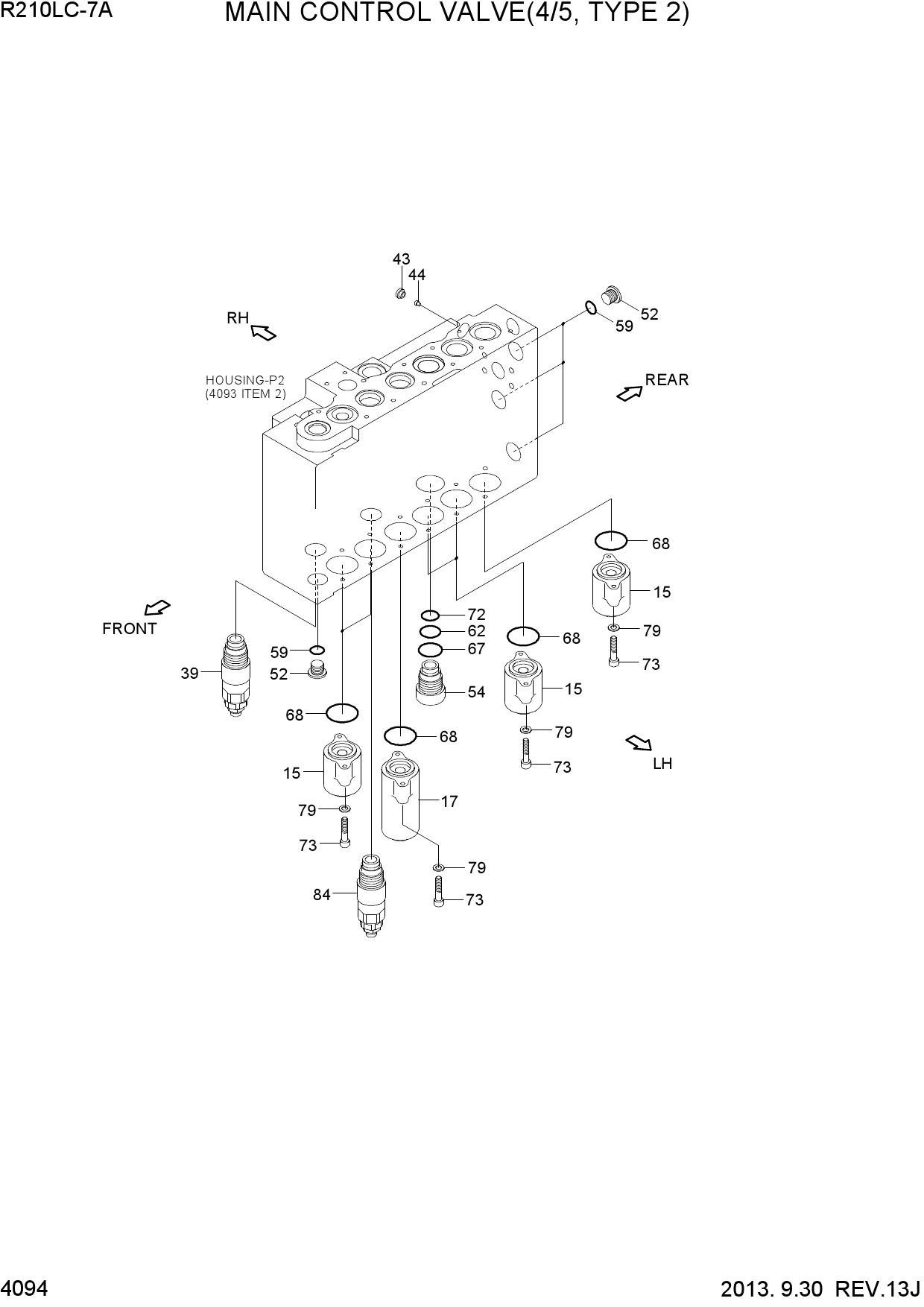 MAIN CONTROL VALVE(4/5, TYPE2)