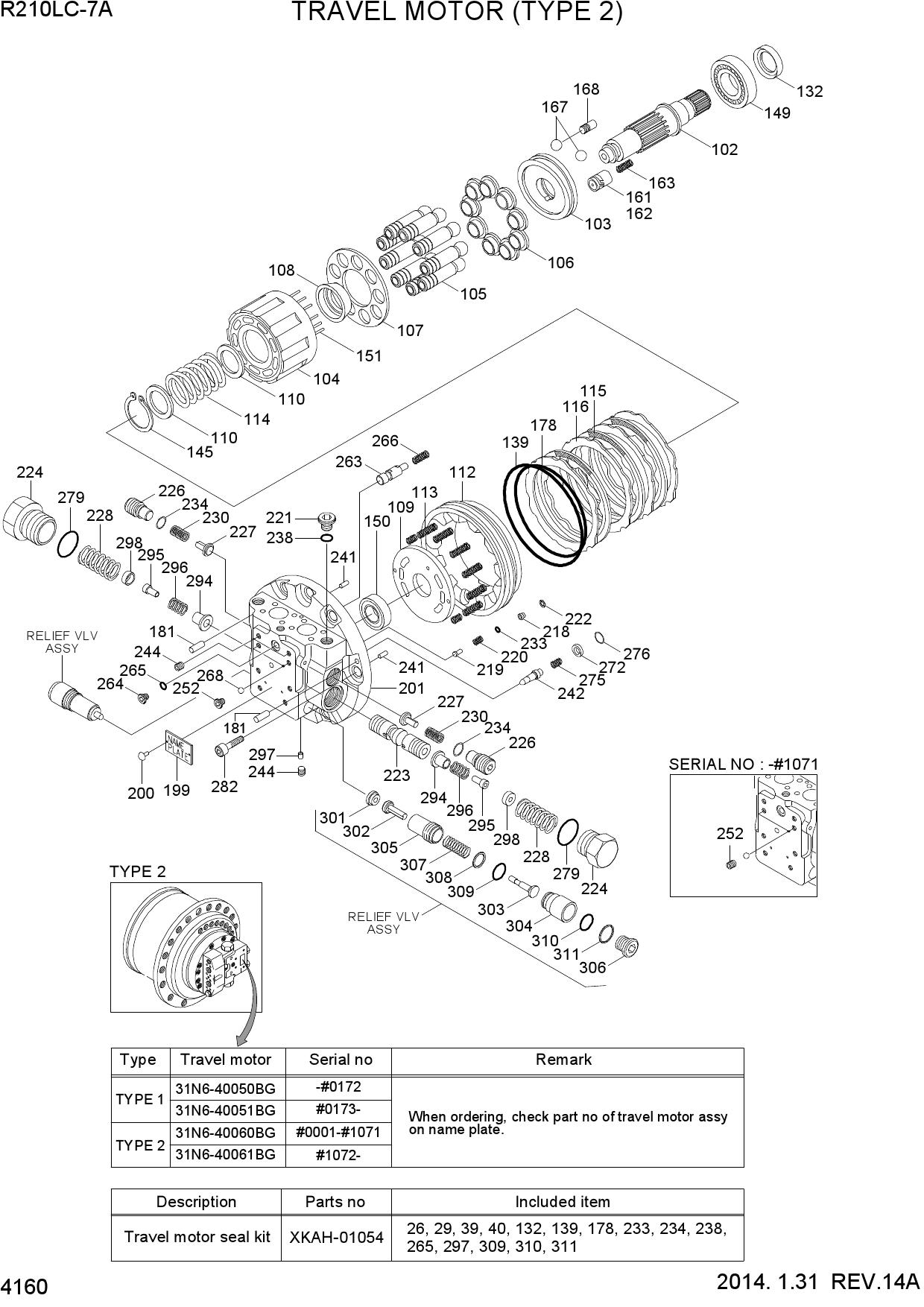 TRAVEL MOTOR(TYPE 2)