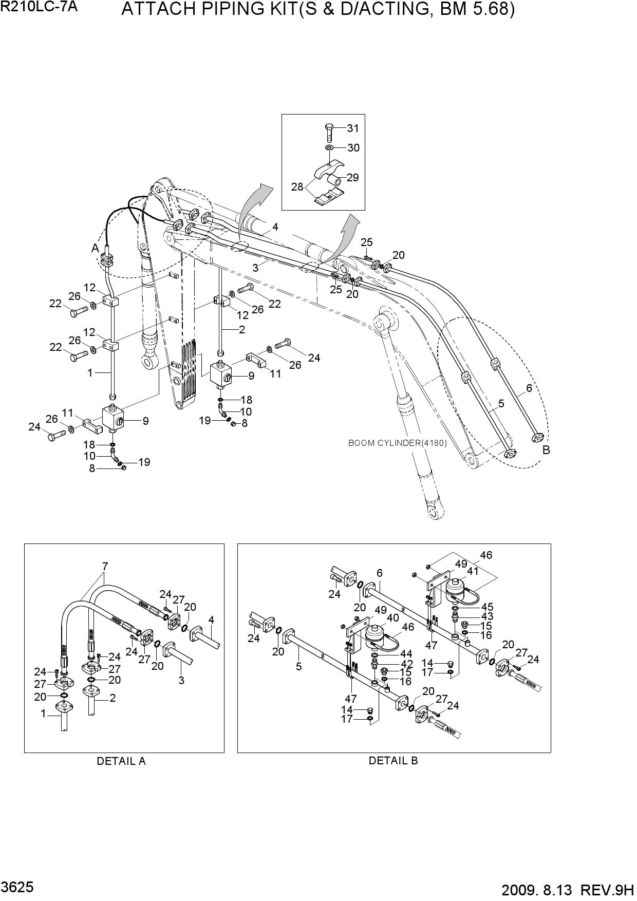 ATTACH PIPING KIT(S & D/ACTING, BM 5.68)