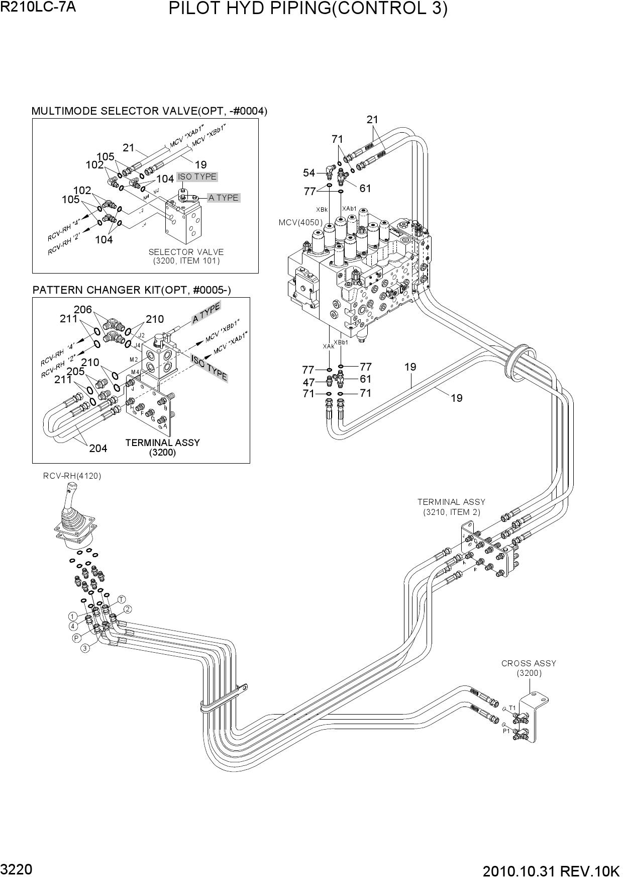 PILOT HYD PIPING(CONTROL 3)