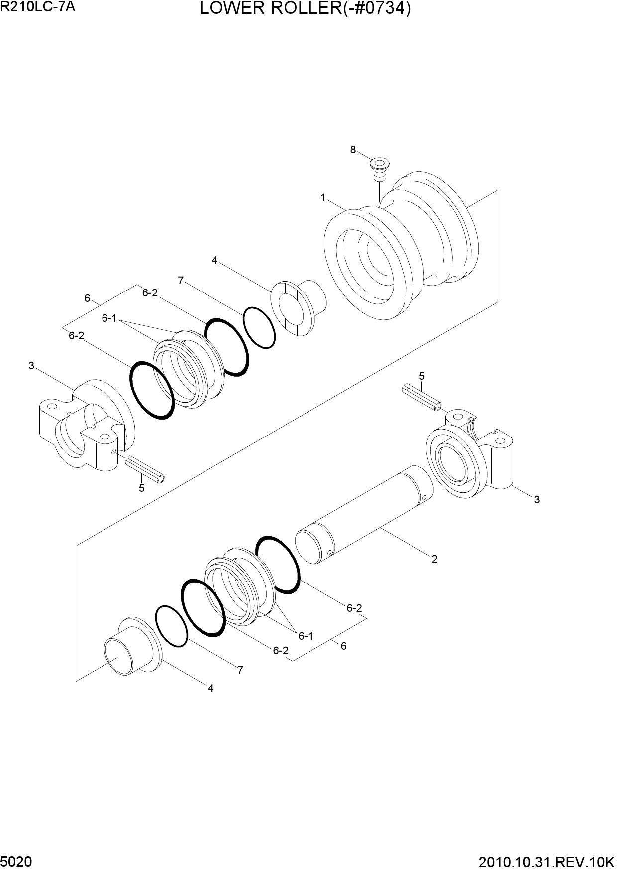 LOWER ROLLER(-#0734)