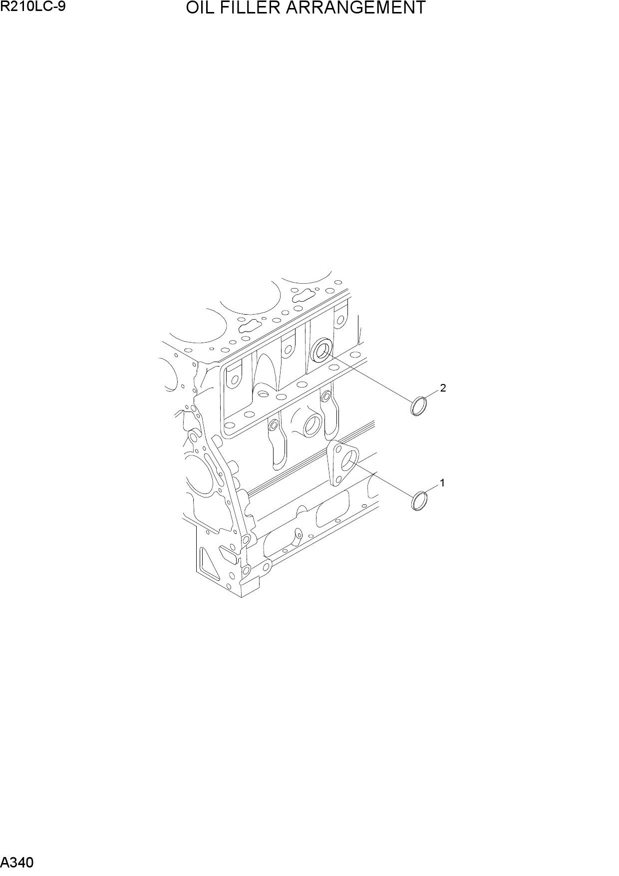 OIL FILLER ARRANGEMENT